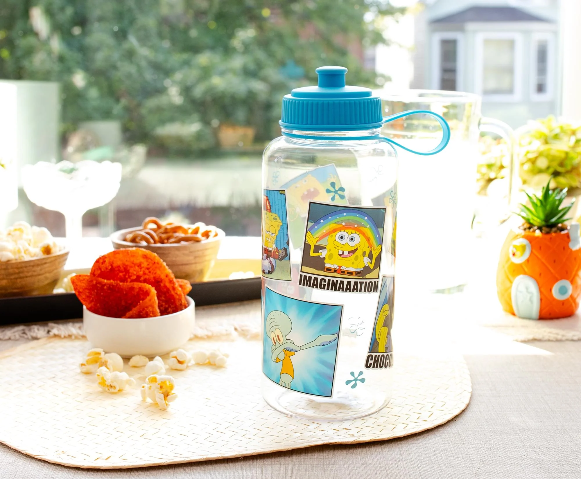 Nickelodeon SpongeBob SquarePants Memes Water Bottle With Sports Cap | 34 Ounces - Image 4