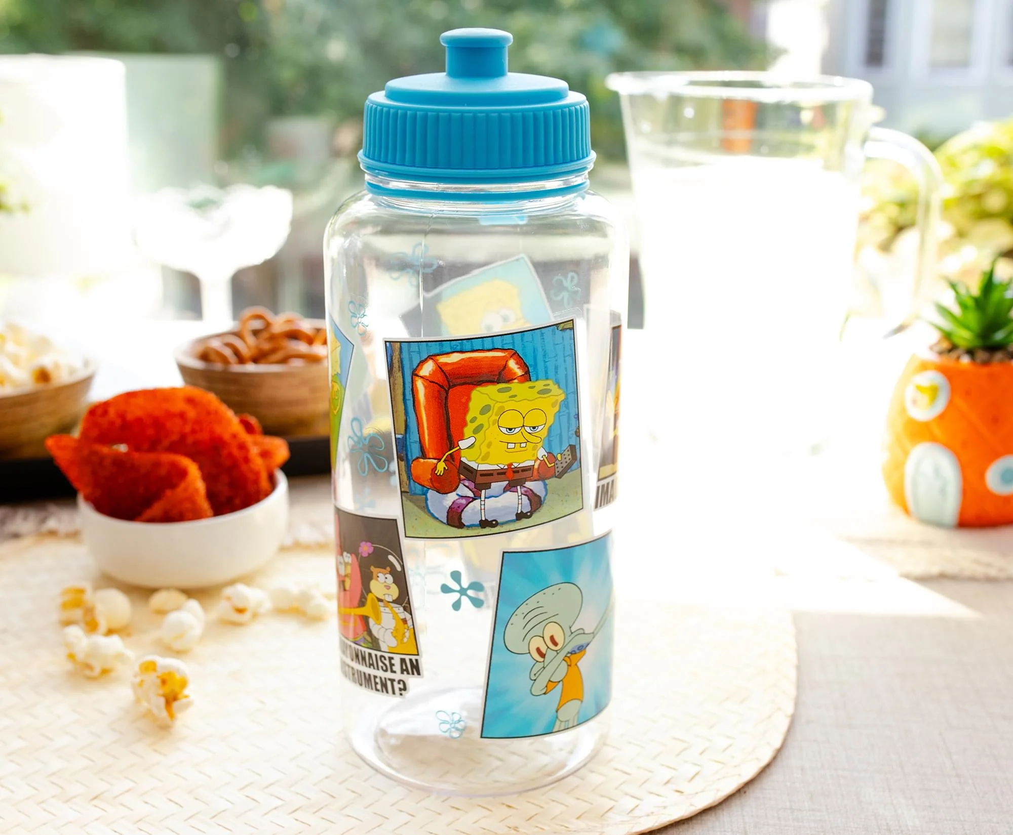 Nickelodeon SpongeBob SquarePants Memes Water Bottle With Sports Cap | 34 Ounces - Image 5