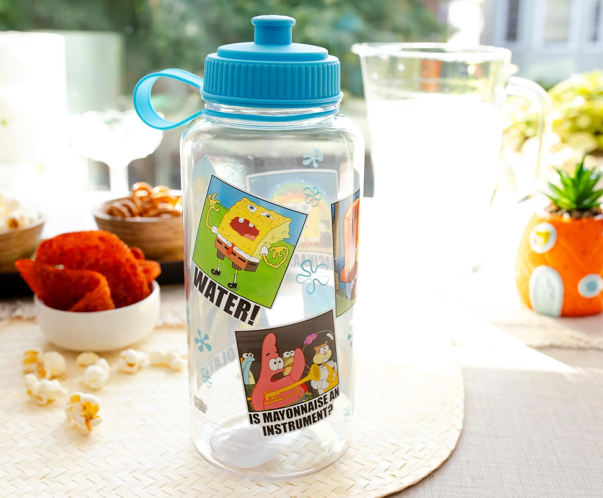 Nickelodeon SpongeBob SquarePants Memes Water Bottle With Sports Cap | 34 Ounces - Image 6