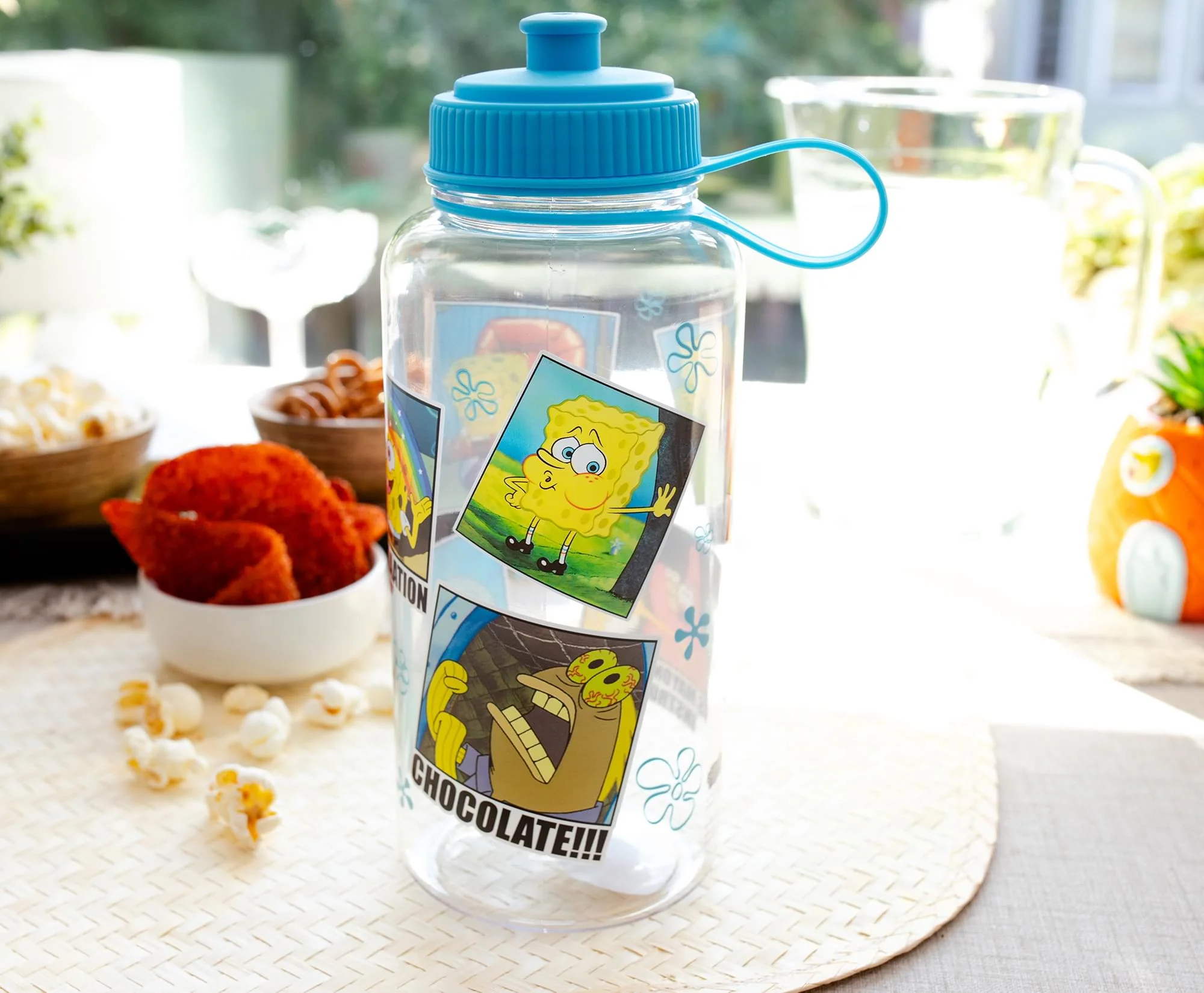Nickelodeon SpongeBob SquarePants Memes Water Bottle With Sports Cap | 34 Ounces - Image 7
