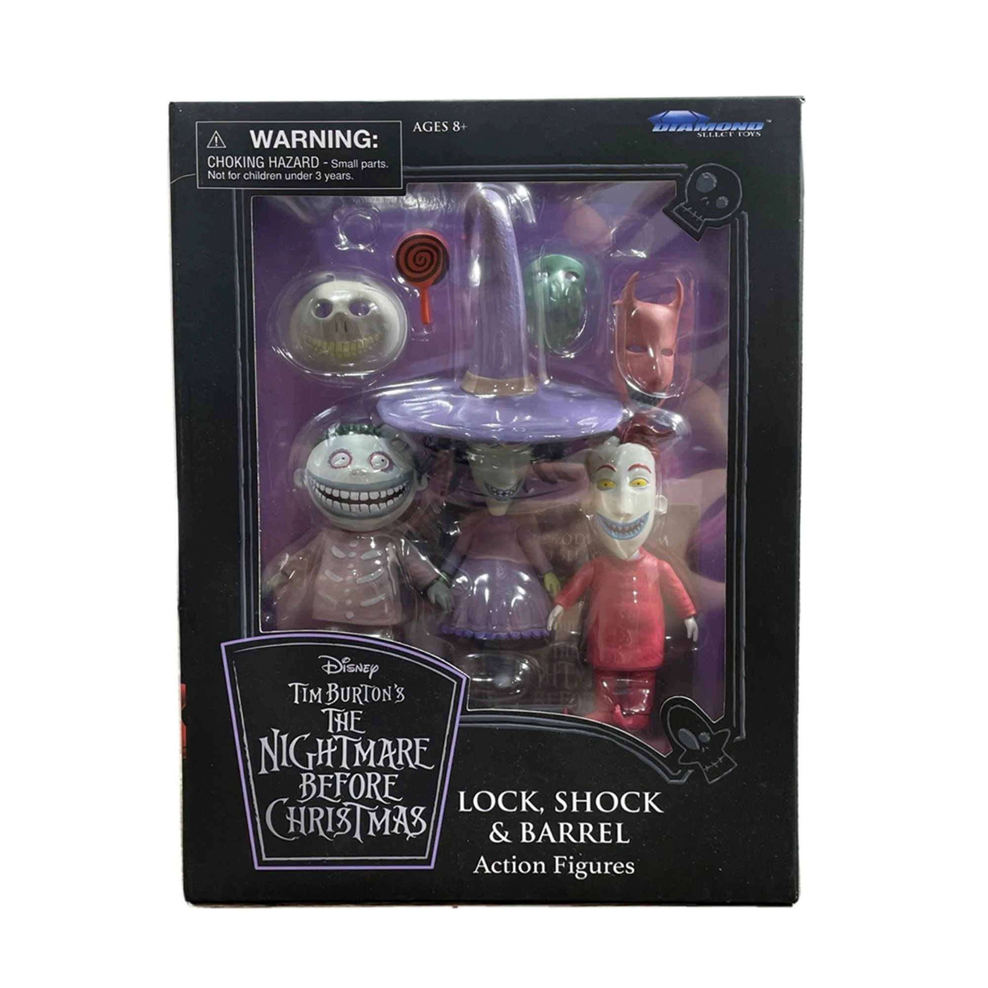 Nightmare Before Christmas Best Of Series 1 Lock Shock Barrel Figures - Image 2