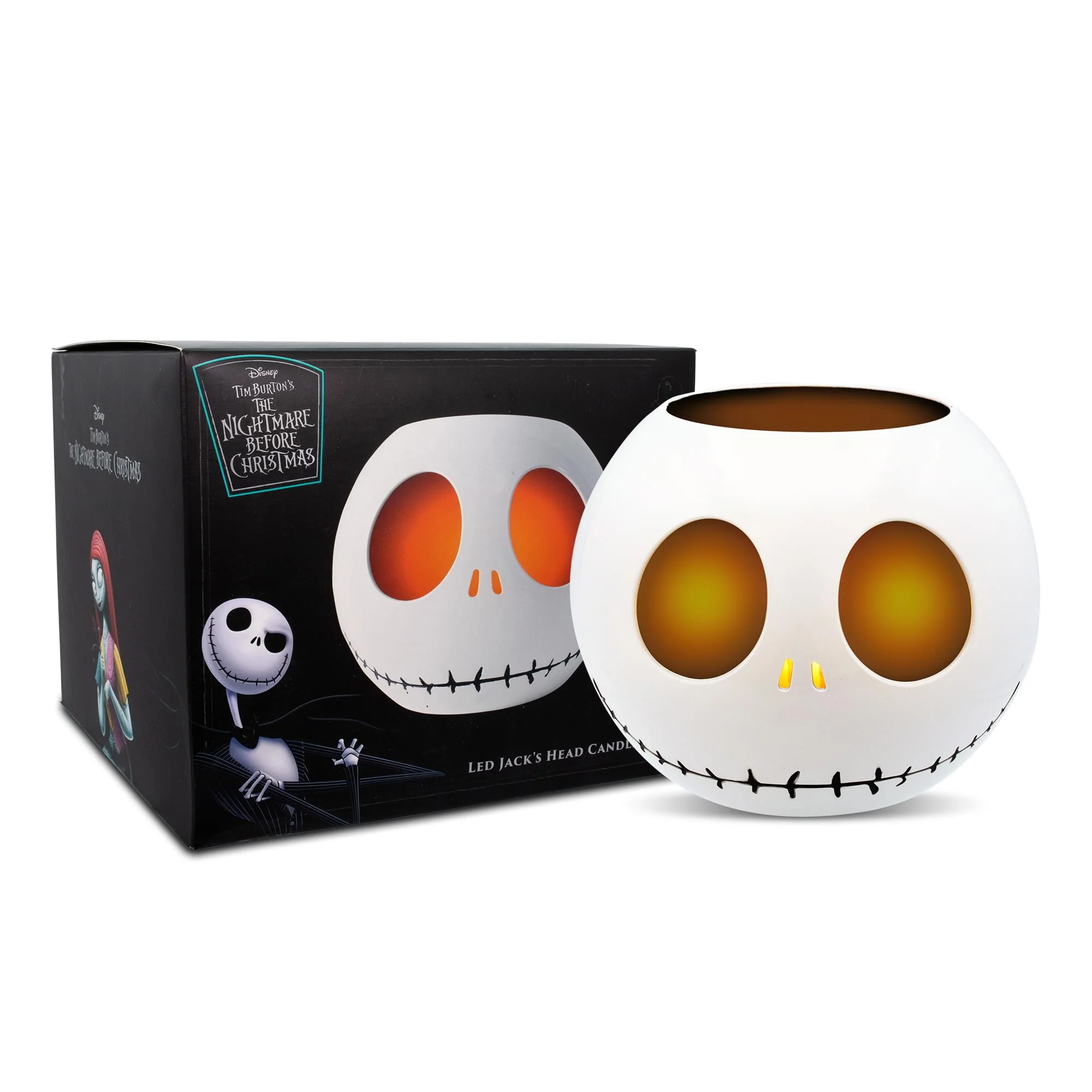 Disney The Nightmare Before Christmas Jack LED Flickering Flameless Candle - Image 3