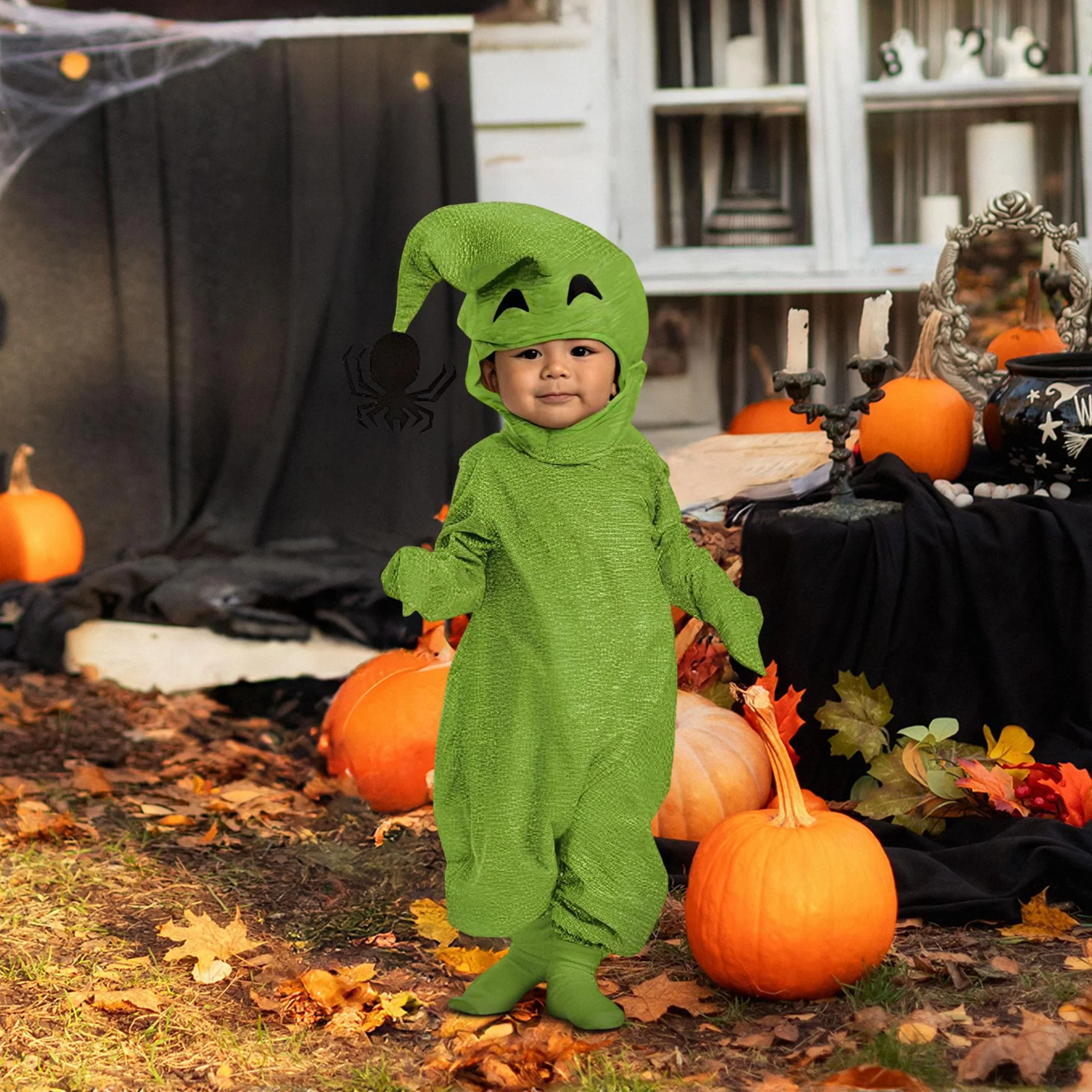 Nightmare Before Christmas Oogie Boogie Green Posh Infant Costume - Image 10