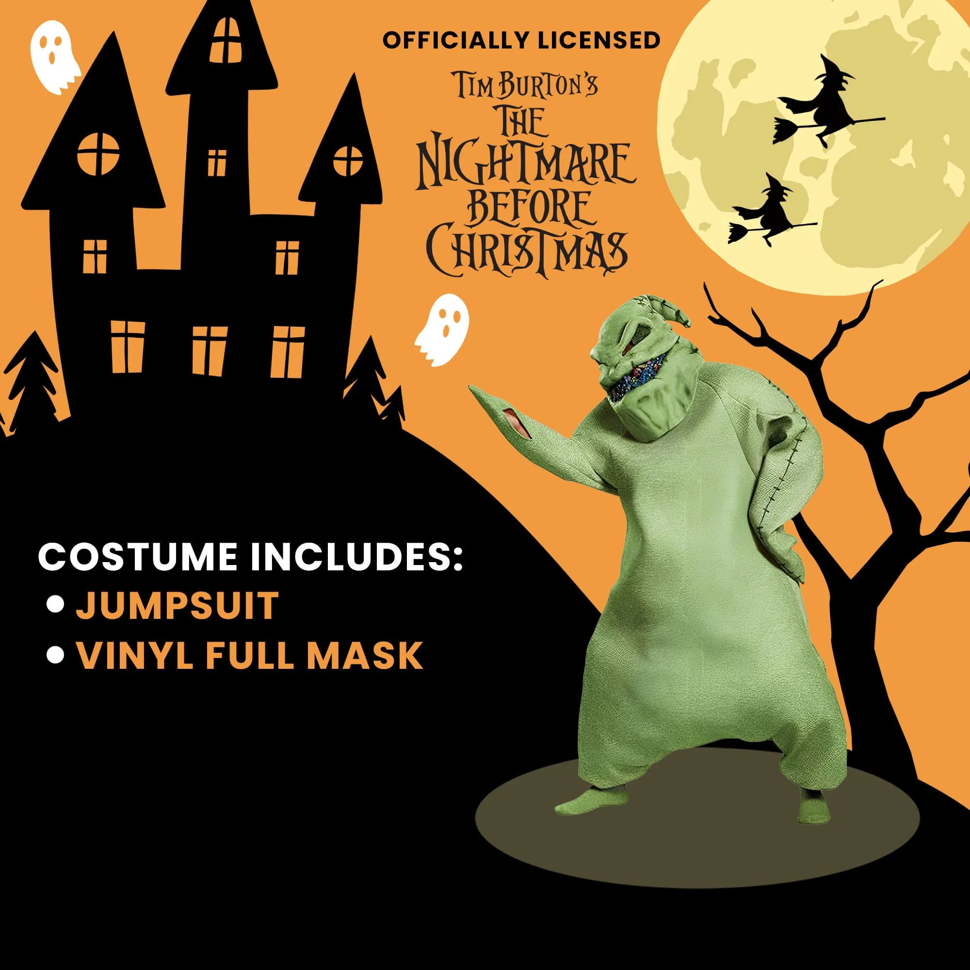 Nightmare Before Christmas Oogie Boogie Green Prestige Adult Costume - Image 13