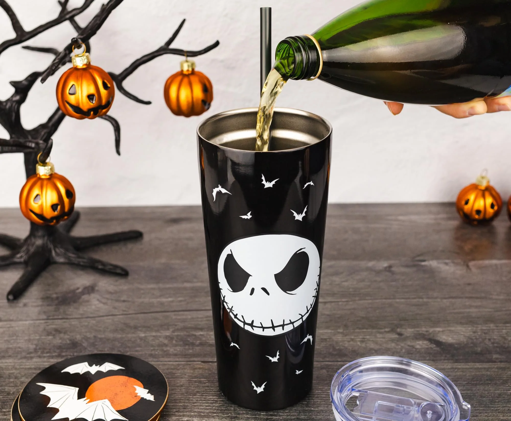 Disney The Nightmare Before Christmas "Seriously Spooky" Stainless Steel Tumbler - Image 7