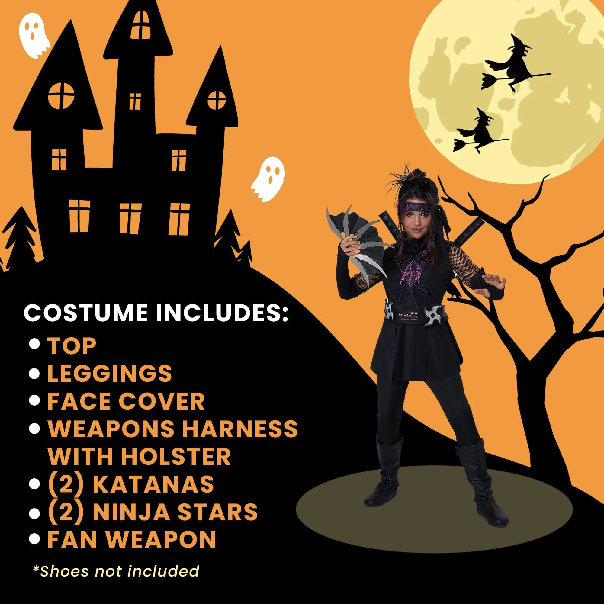 Ninja-X Widow Strike Child Costume - Image 32