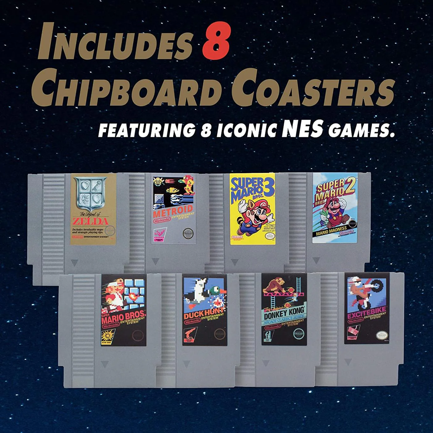 Nintendo NES Cartridge Drink Coasters | Set of 8 - Image 4