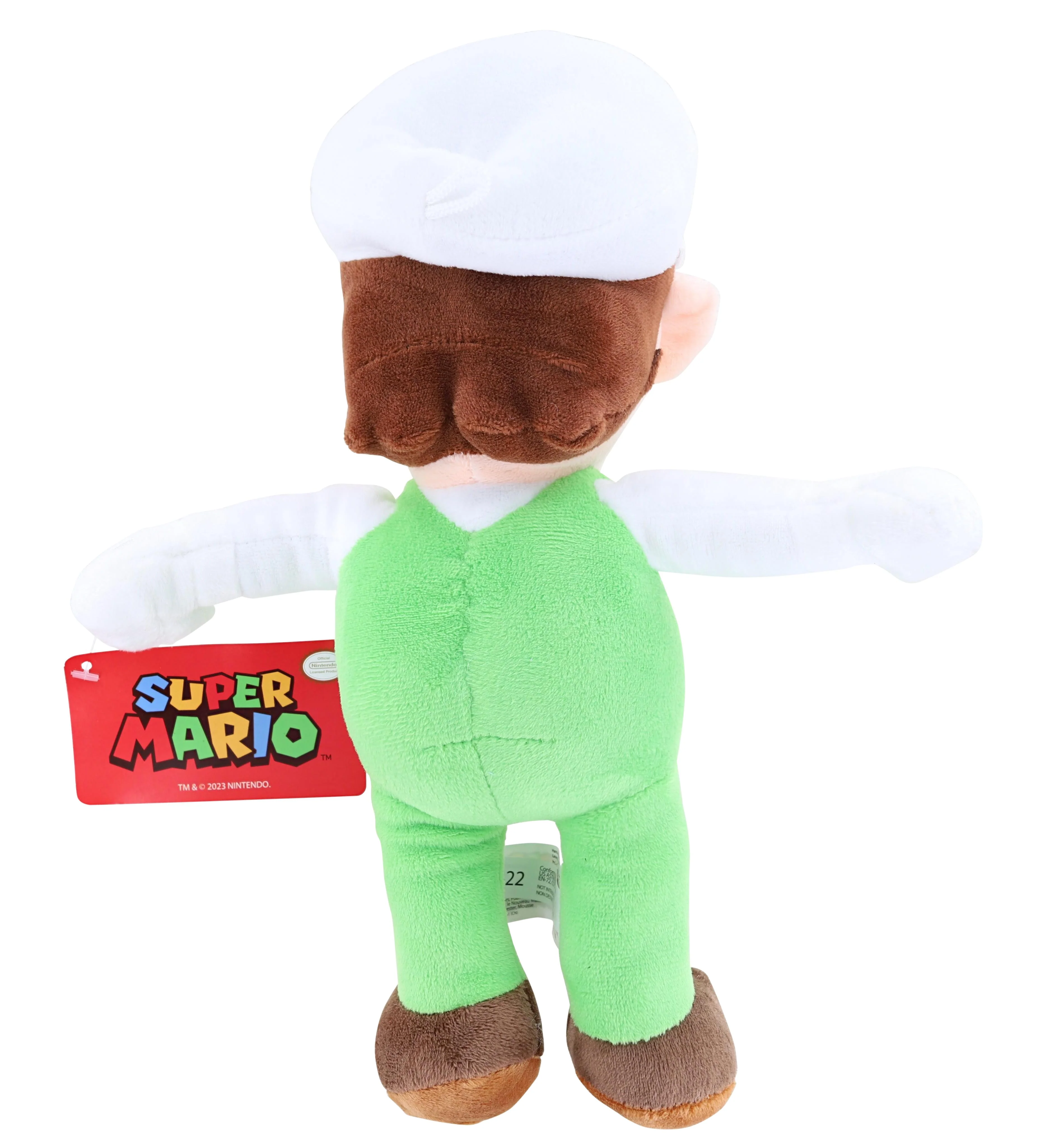 Nintendo Super Mario 12 Inch Character Plush | Fire Luigi - Image 2