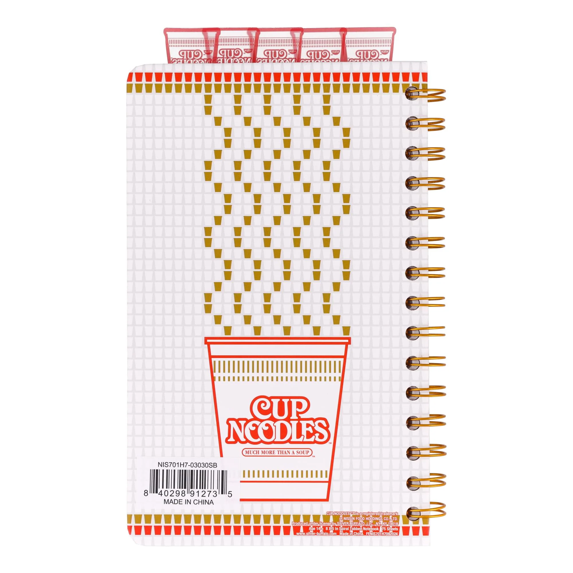 Nissin Cup Noodles 5-Tab Spiral Notebook | 5 x 8 Inches - Image 6