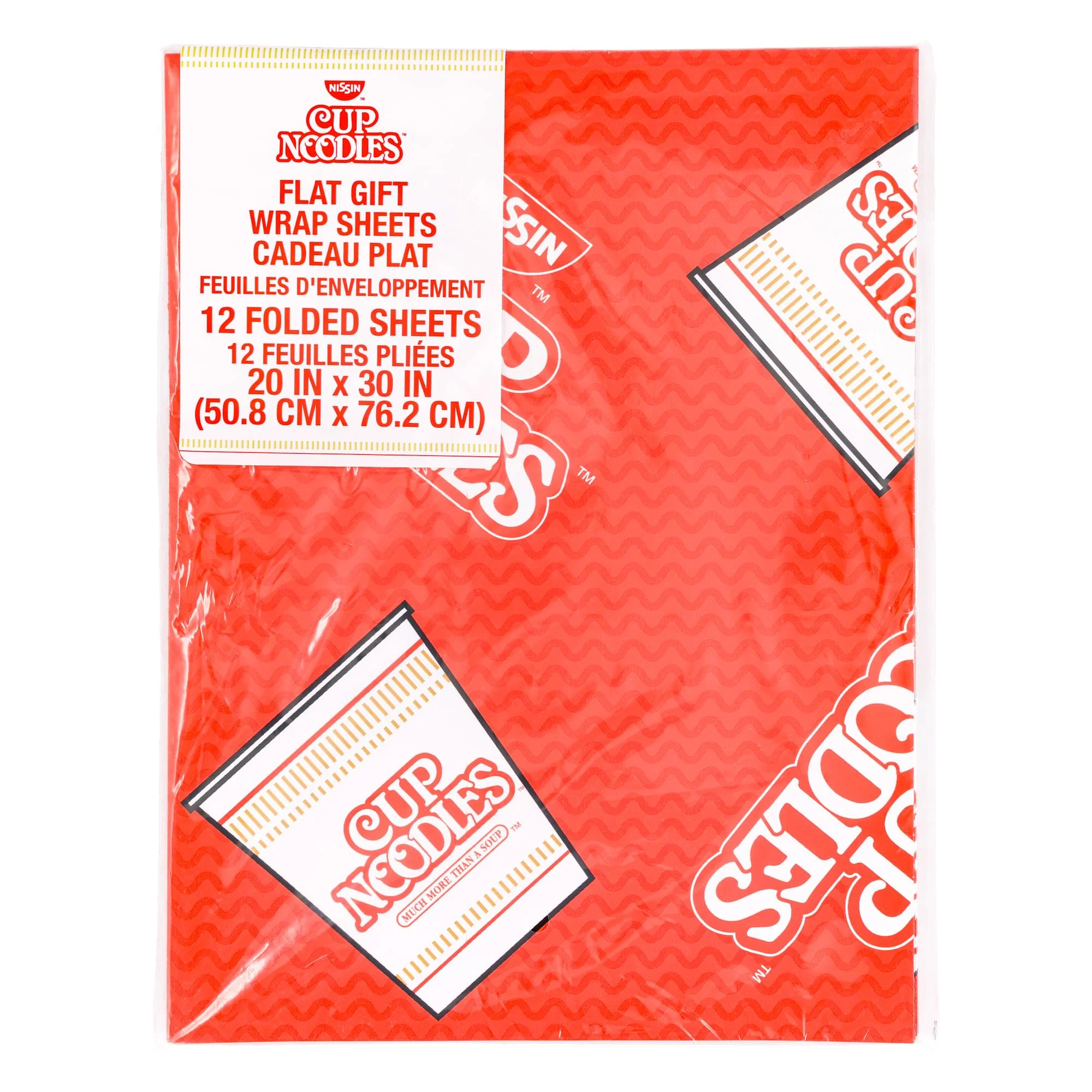 Nissin Cup Noodles Logo 12-Piece Wrapping Paper Set | 20 x 30 Inches - Image 2