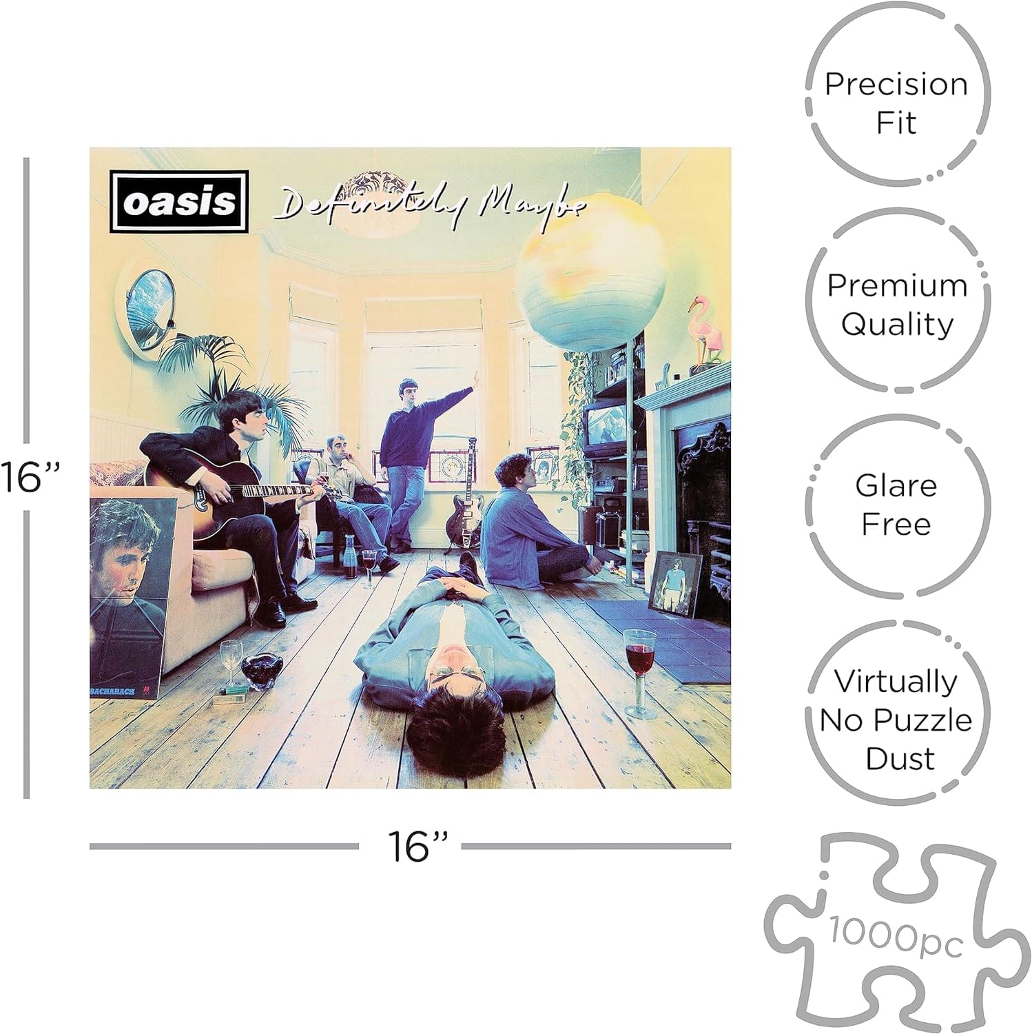 Oasis Definitely Maybe 1000 Piece Jigsaw Puzzle - Image 2