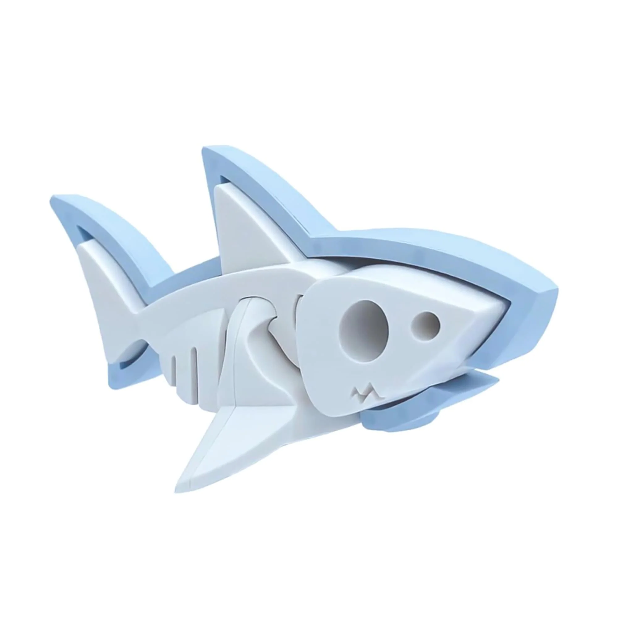 Ocean White Shark Magnetic Puzzle Toy - Image 5