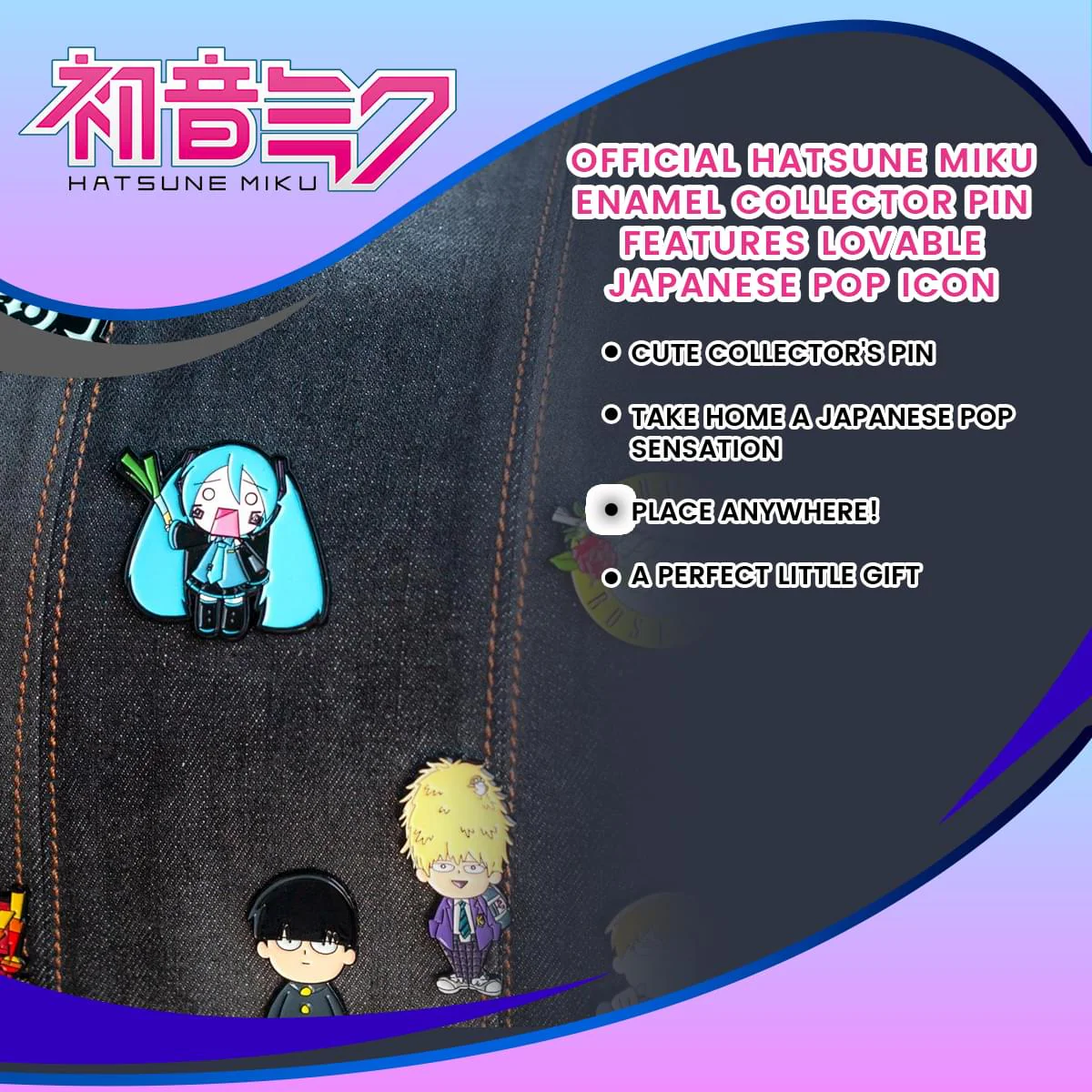 OFFICIAL Hatsune Miku Enamel Collector Pin | Features Lovable Japanese Pop Icon - Image 4
