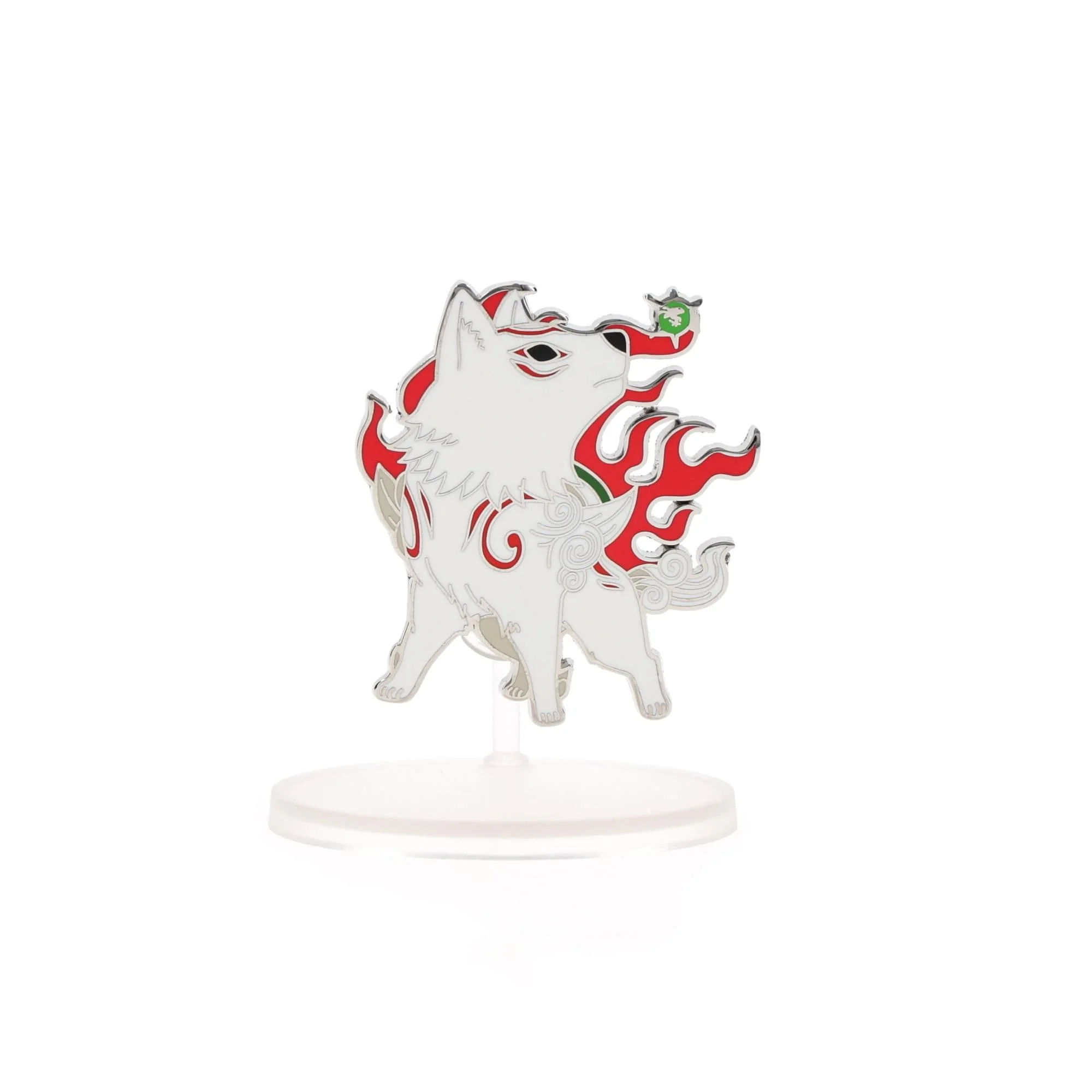 Okami Amaterasu 2 Inch Enamel Nendoroid Pin - Image 2