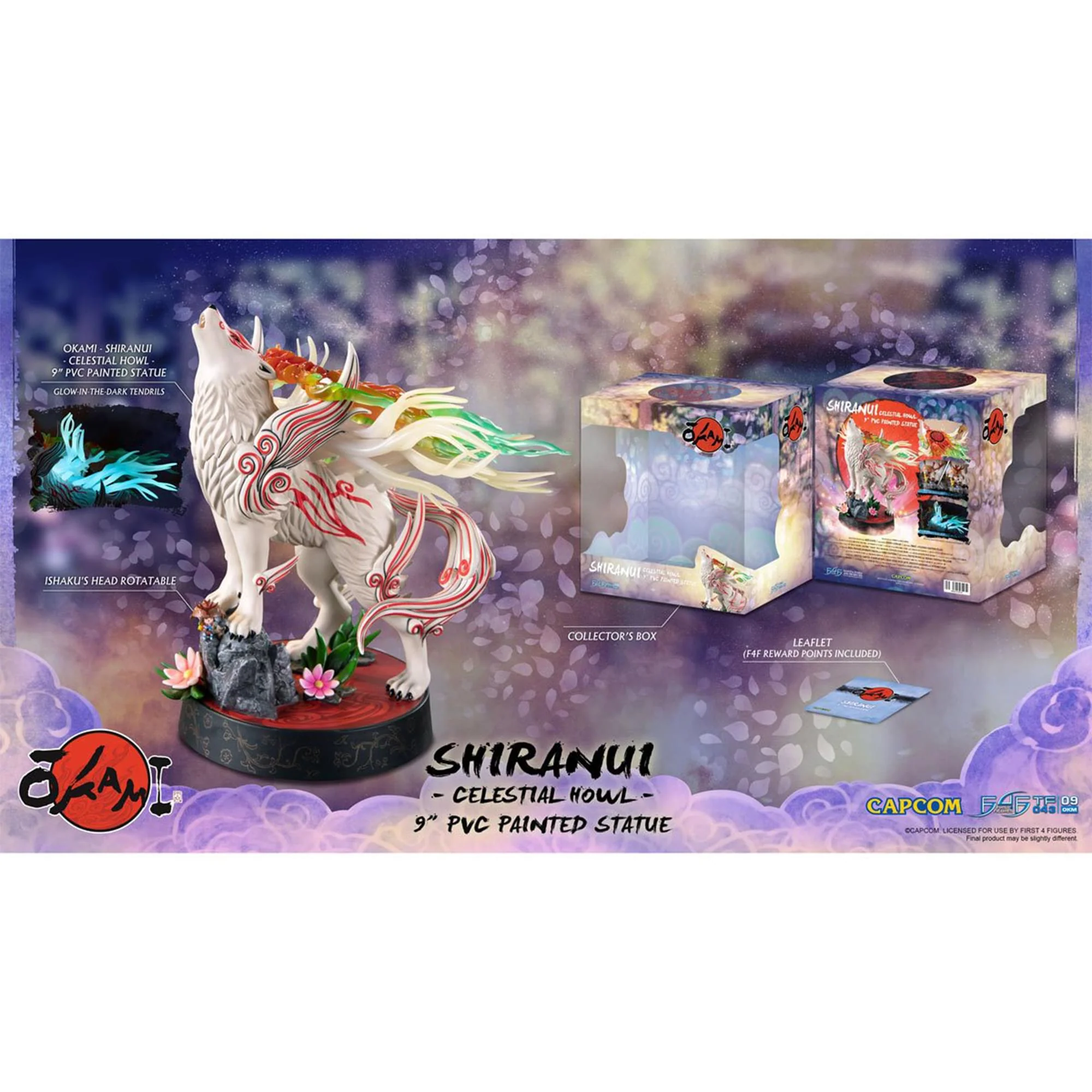 Okami: Shiranui 9 Inch PVC  Statue (Celestial Howl) - Image 2