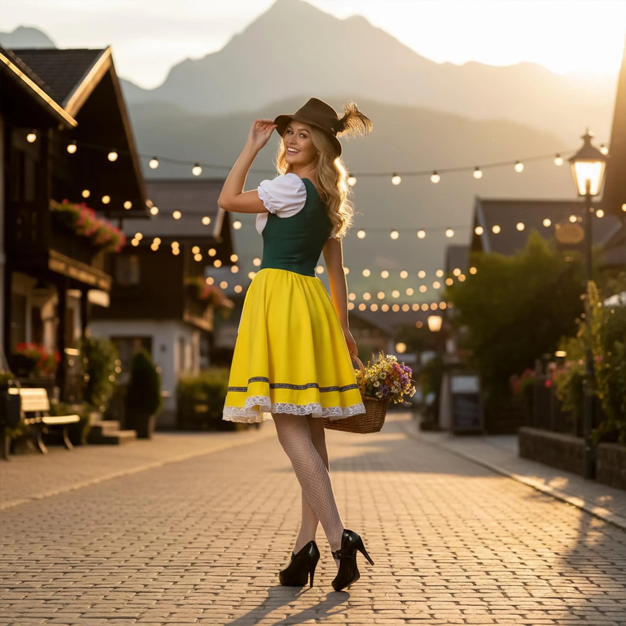 Oktoberfest Wench Adult Costume - Image 24