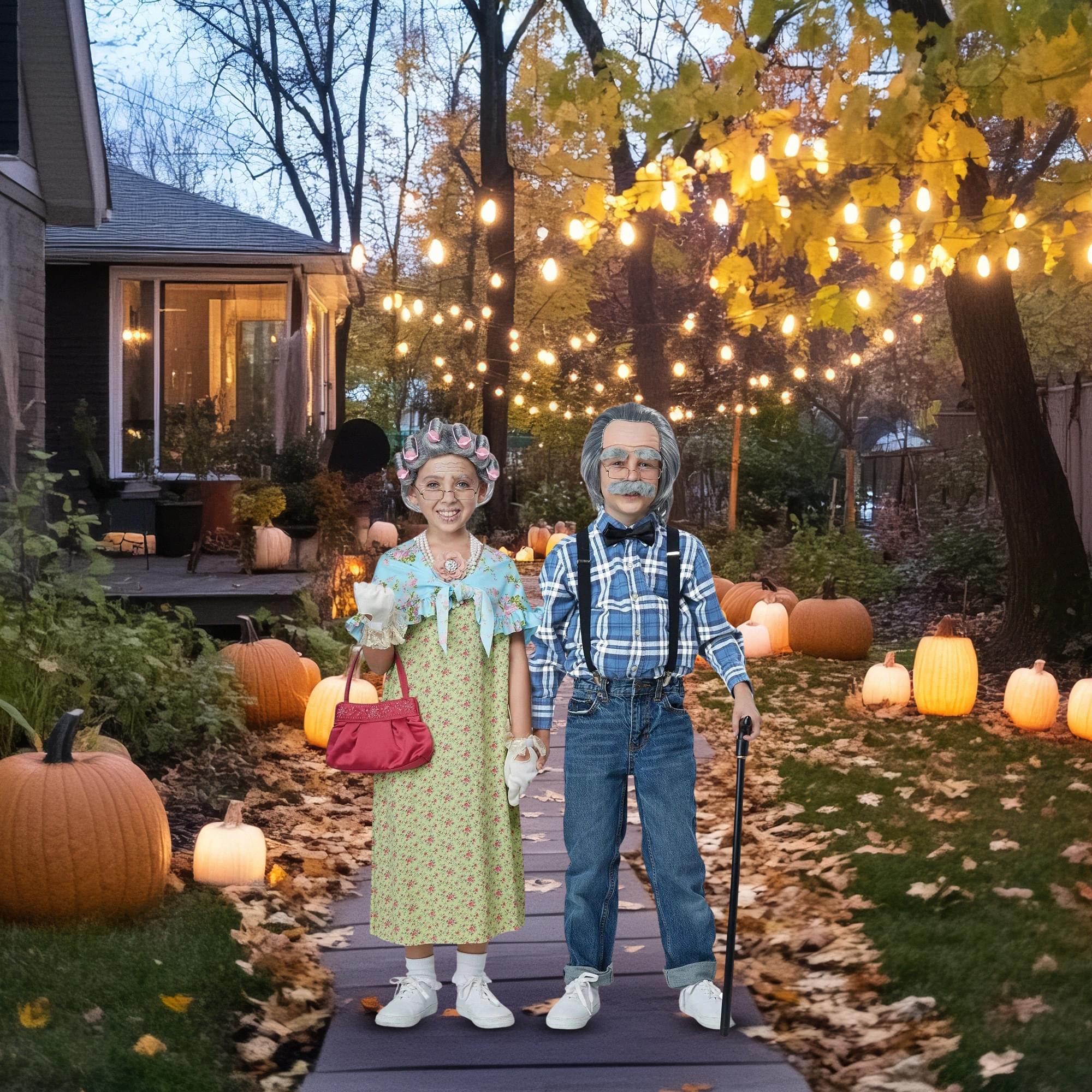 Old Lady Child Costume Kit - Image 4