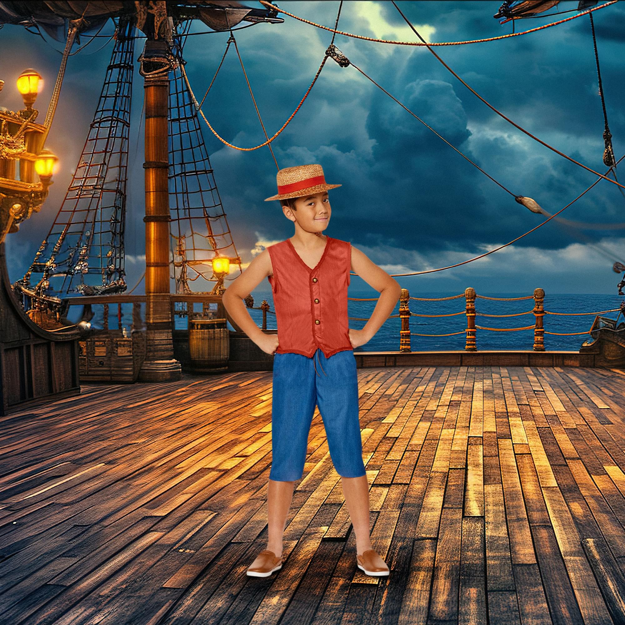 One Piece Monkey D Luffy Child Costume - Image 4