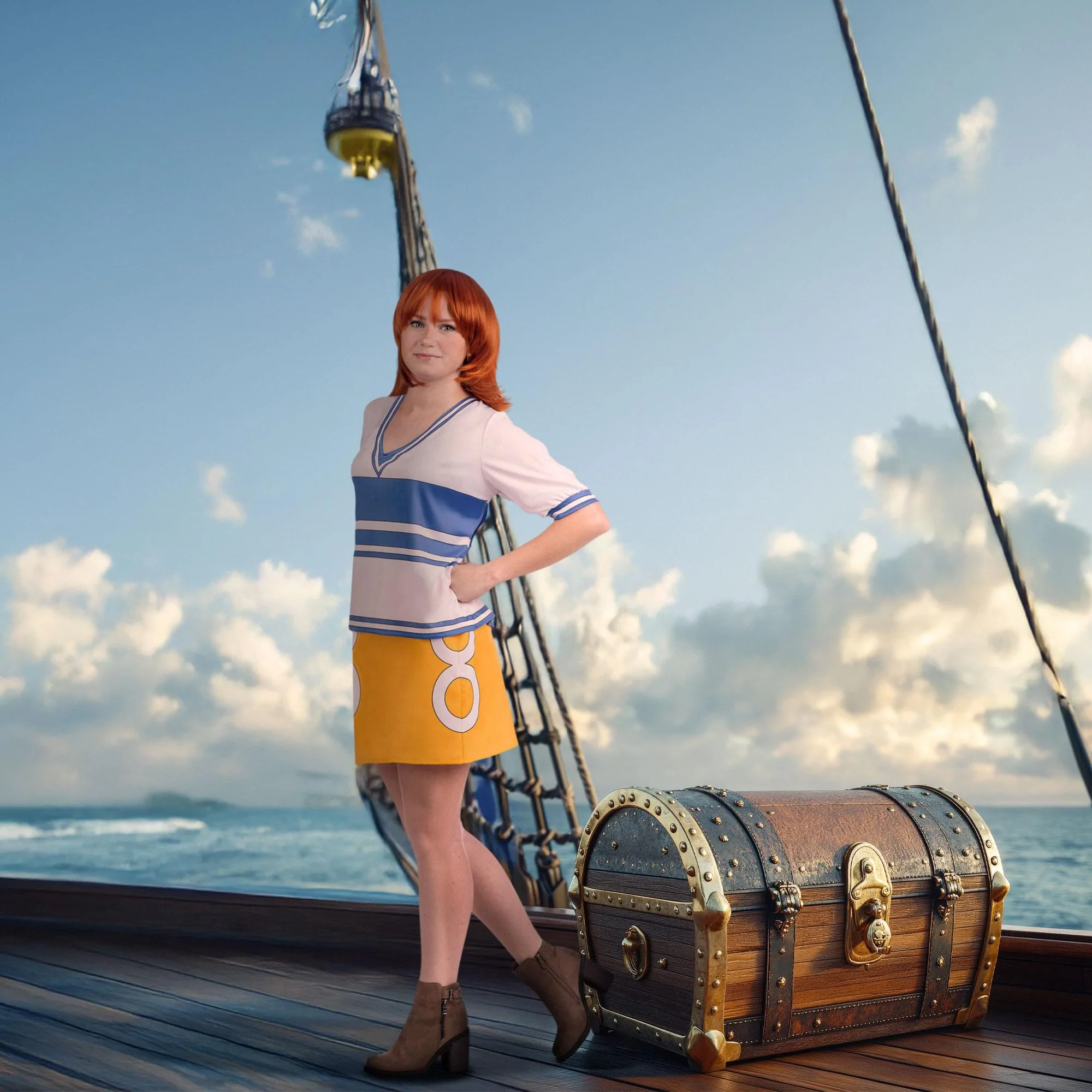 One Piece Nami Adult Costume - Image 5