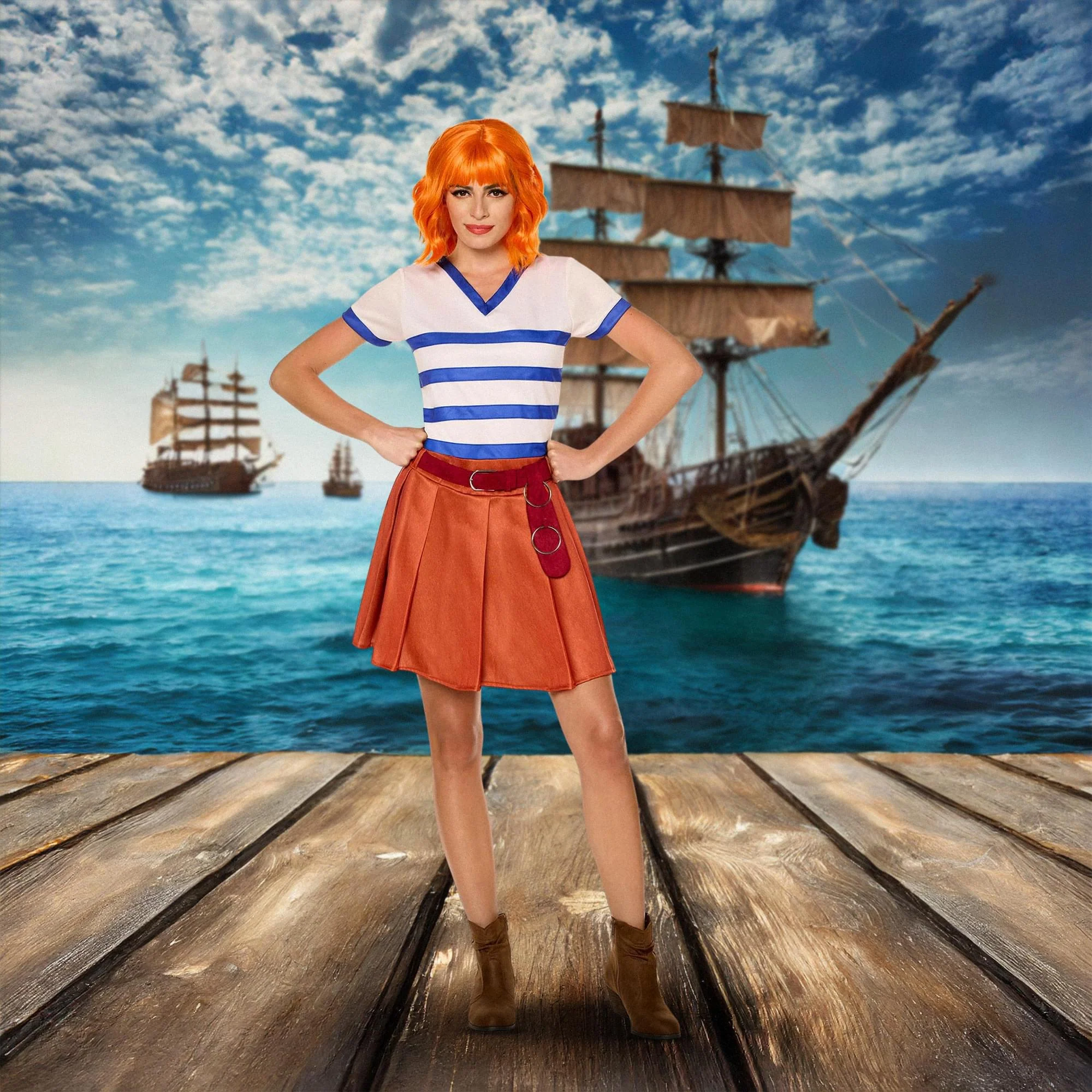 One Piece Nami Adult Costume - Image 20