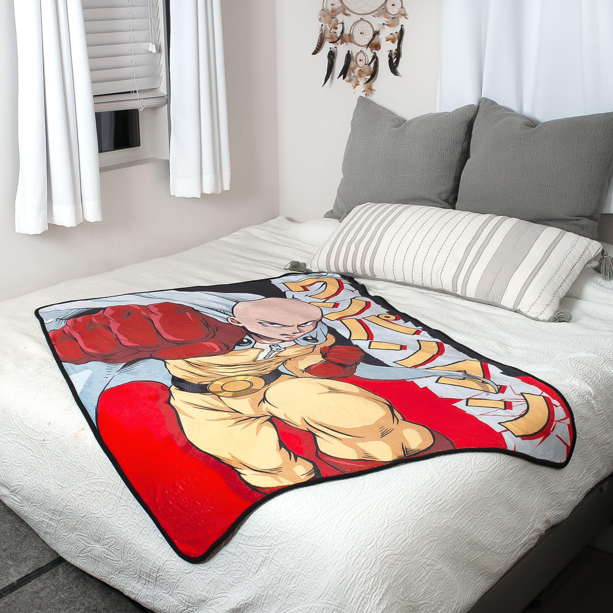 One-Punch Man Fleece Throw Blanket | 45 x 60 Inches - Image 6