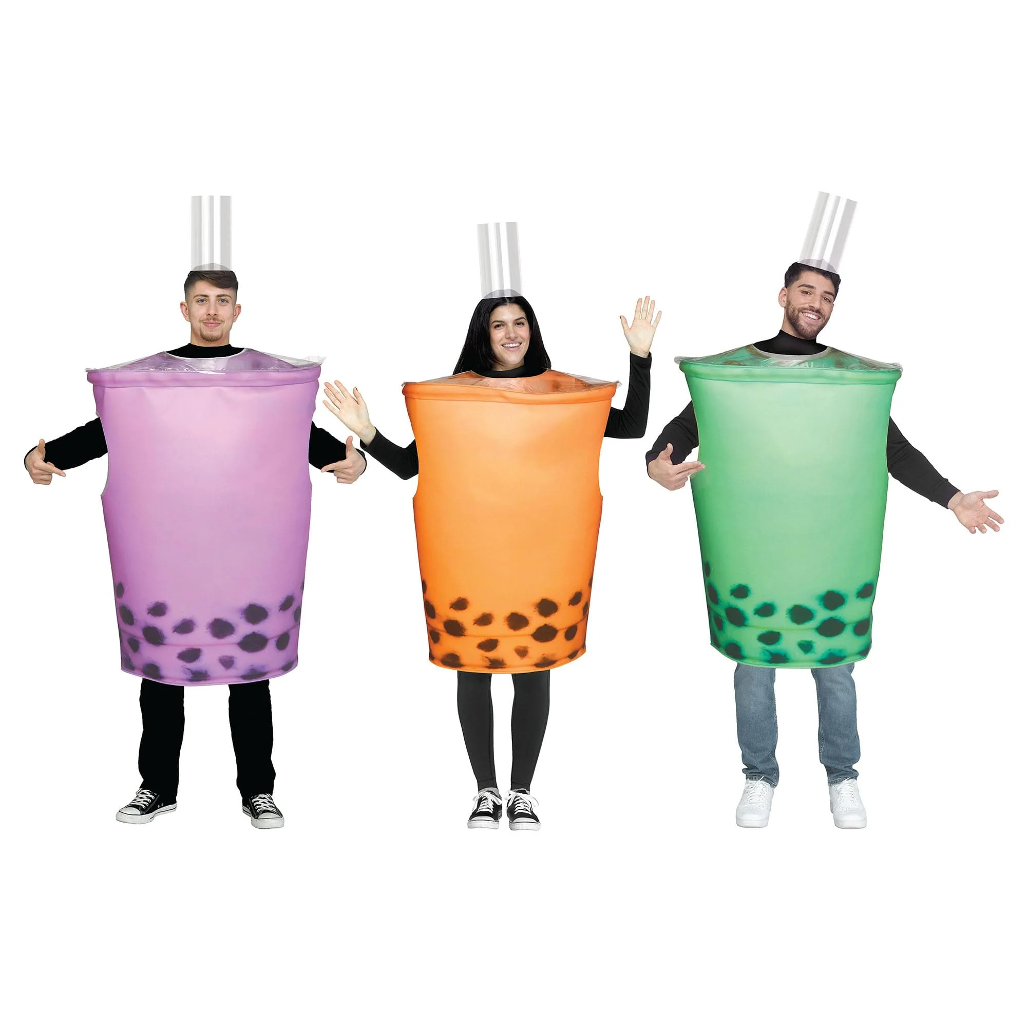 Orange Bubble Tea Adult Costume | One Size Fits Most - Image 4