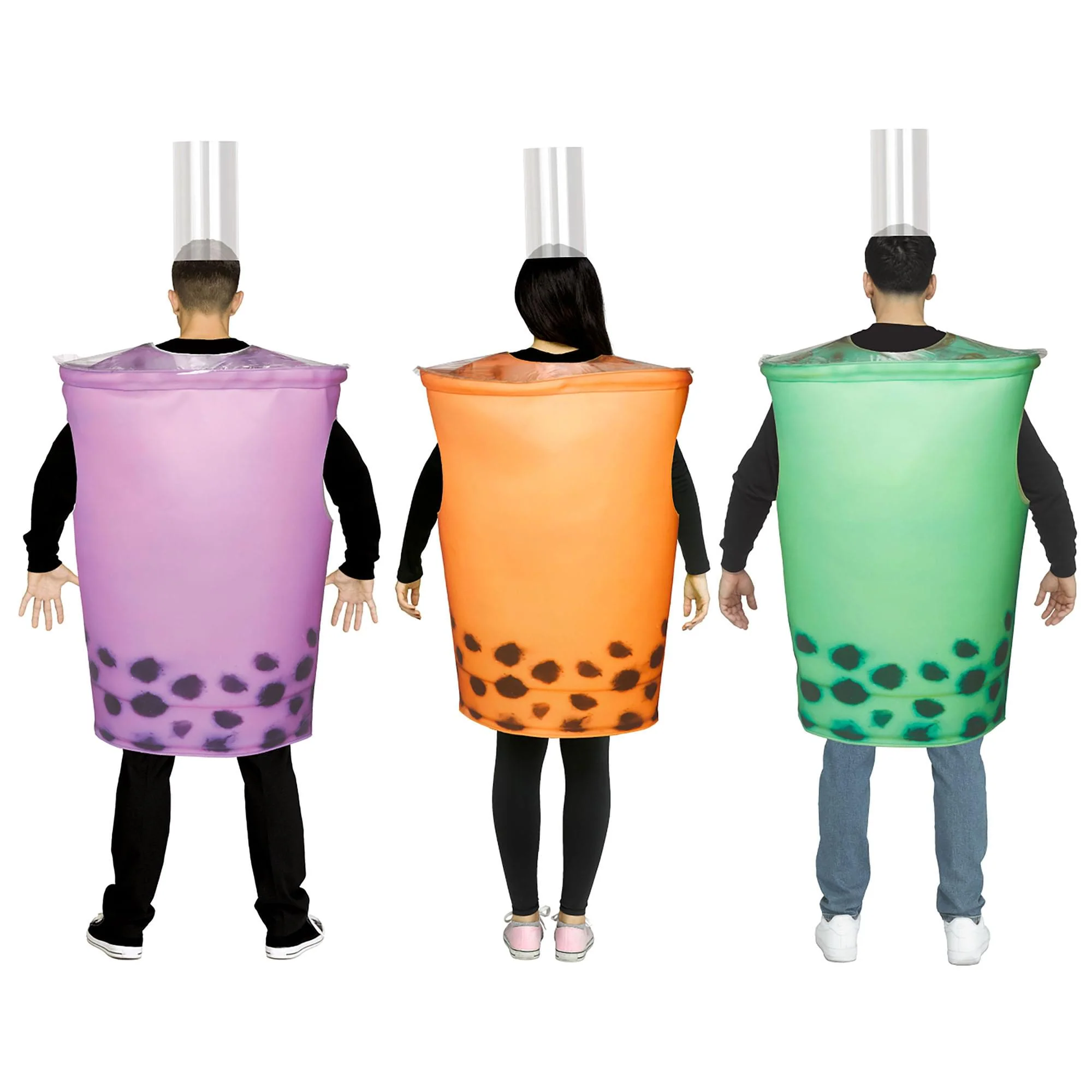 Orange Bubble Tea Adult Costume | One Size Fits Most - Image 5