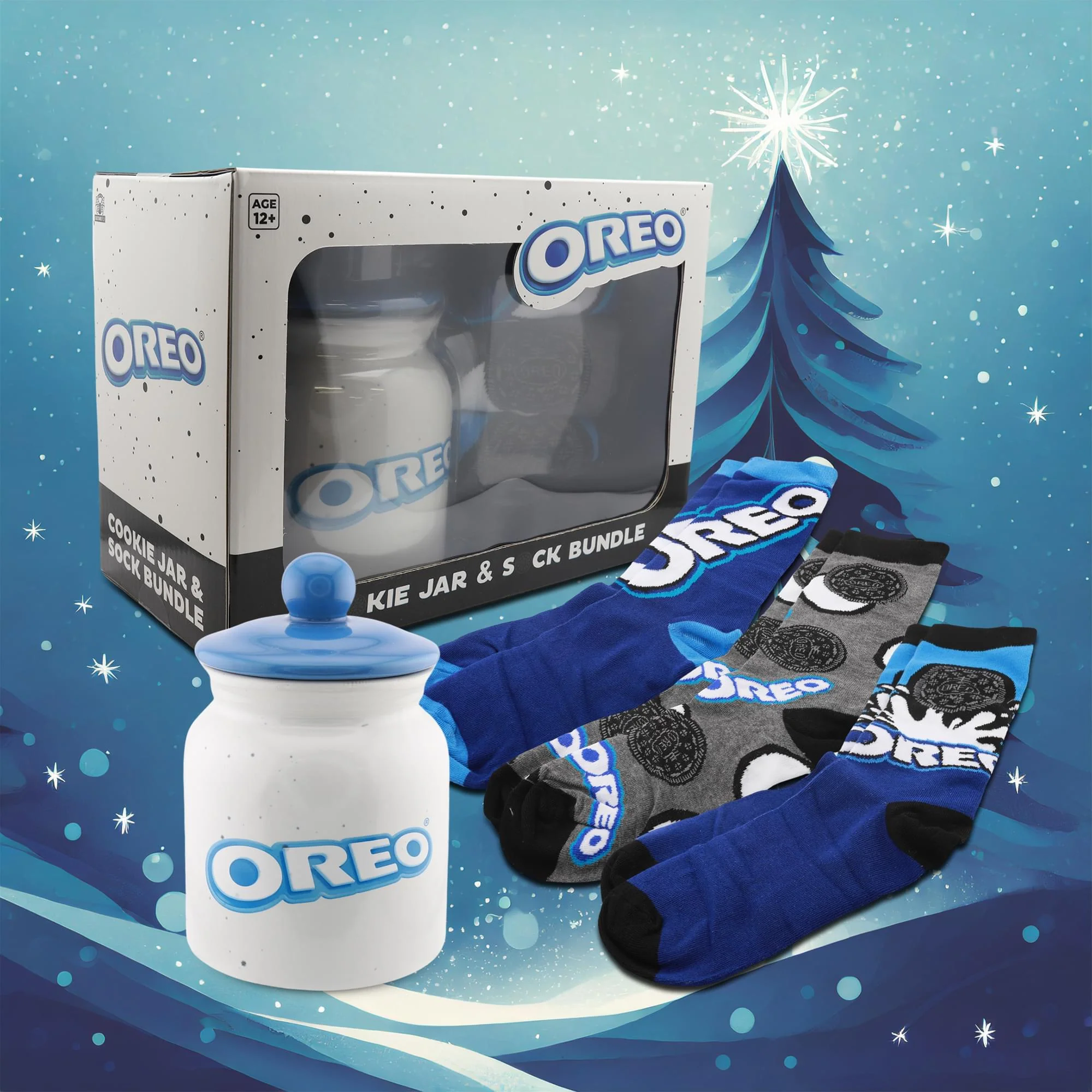 Oreo Cookie Jar and Sock Bundle - Image 2