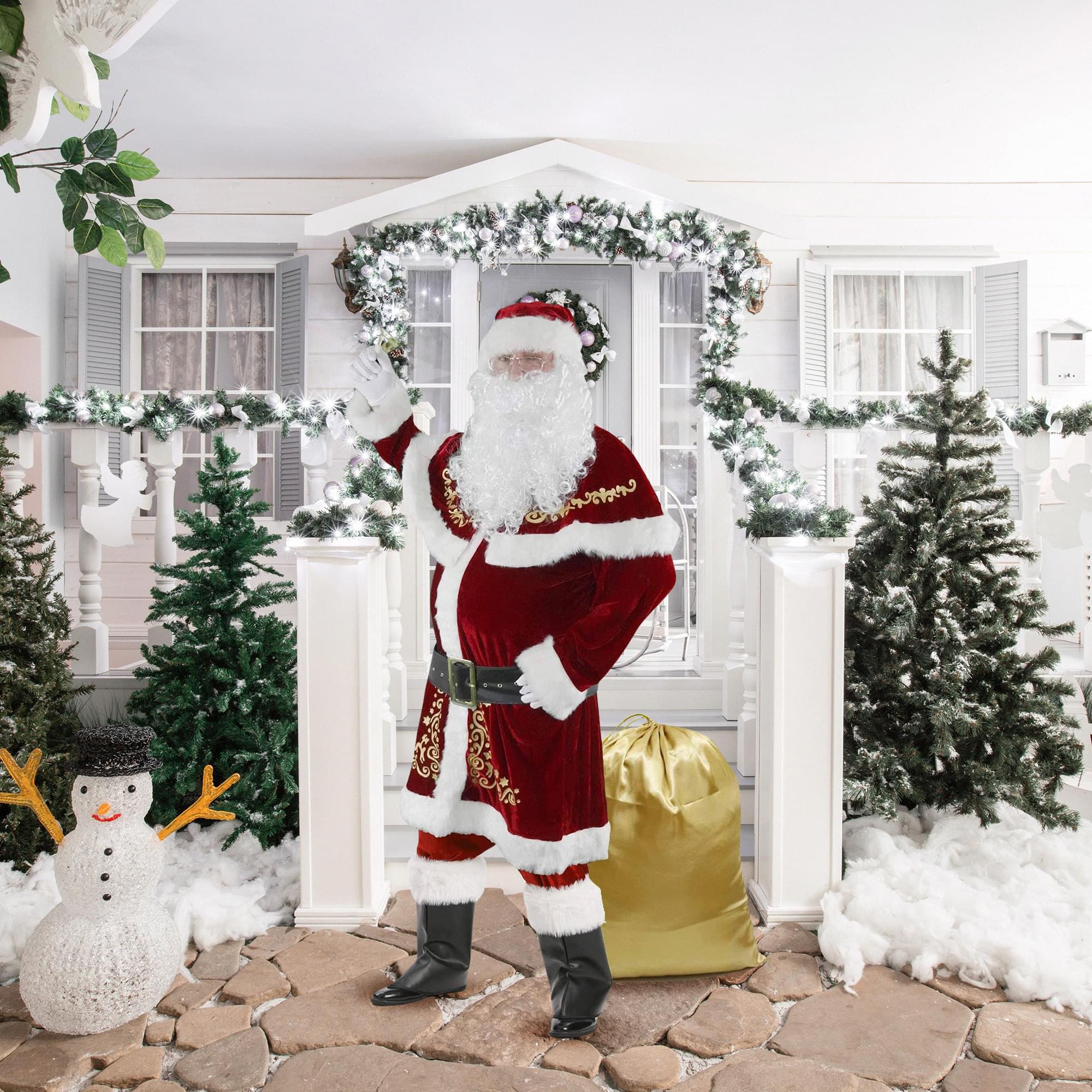 Oversized Santa Belt with Big Metal Buckle Costume Accessory - Image 4