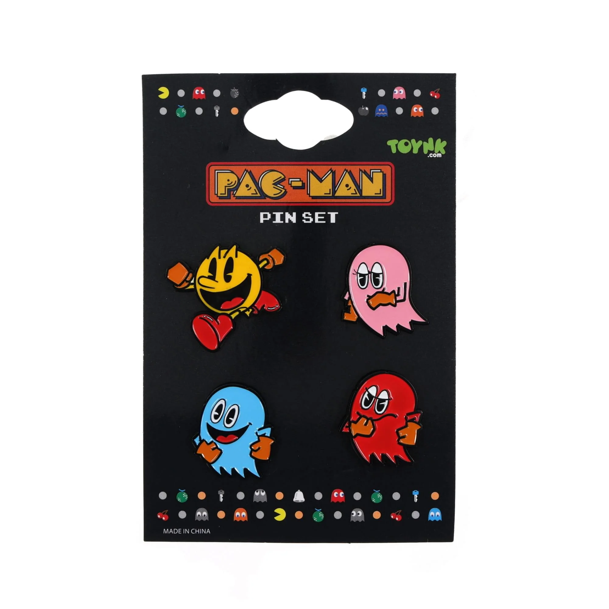 PAC-MAN 3D Characters 4-Piece Enamel Pin Set | Toynk Exclusive - Image 2
