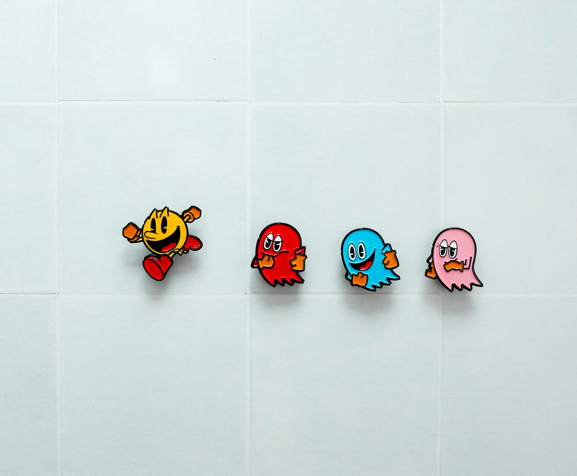PAC-MAN 3D Characters 4-Piece Enamel Pin Set | Toynk Exclusive - Image 3