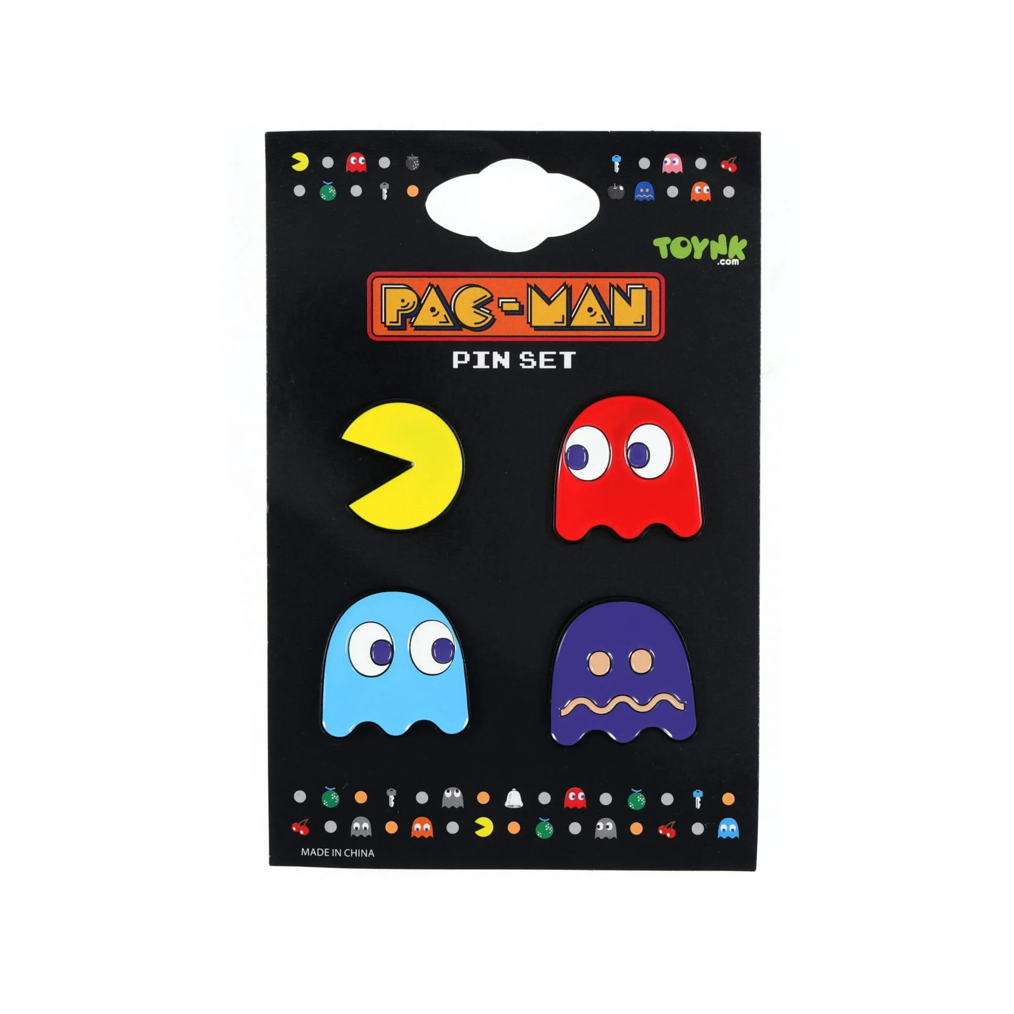 PAC-MAN Classic Characters 4-Piece Enamel Pin Set | Toynk Exclusive - Image 2