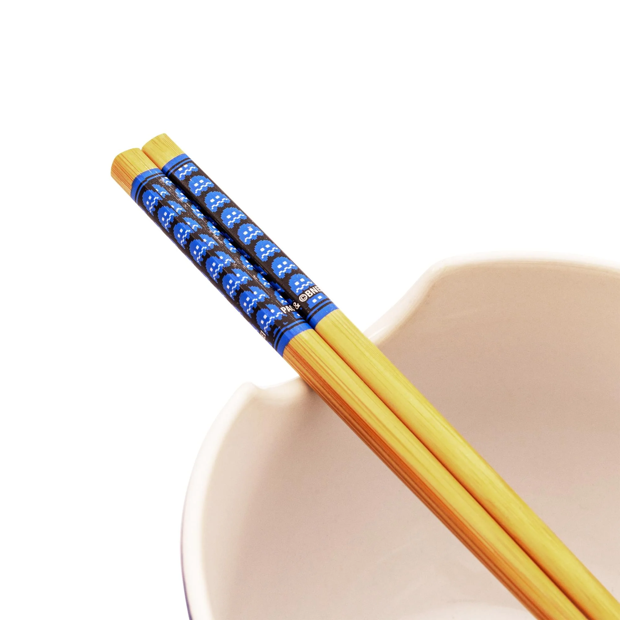 PAC-MAN Classic Maze 20-Ounce Ceramic Ramen Bowl and Chopstick Set - Image 3