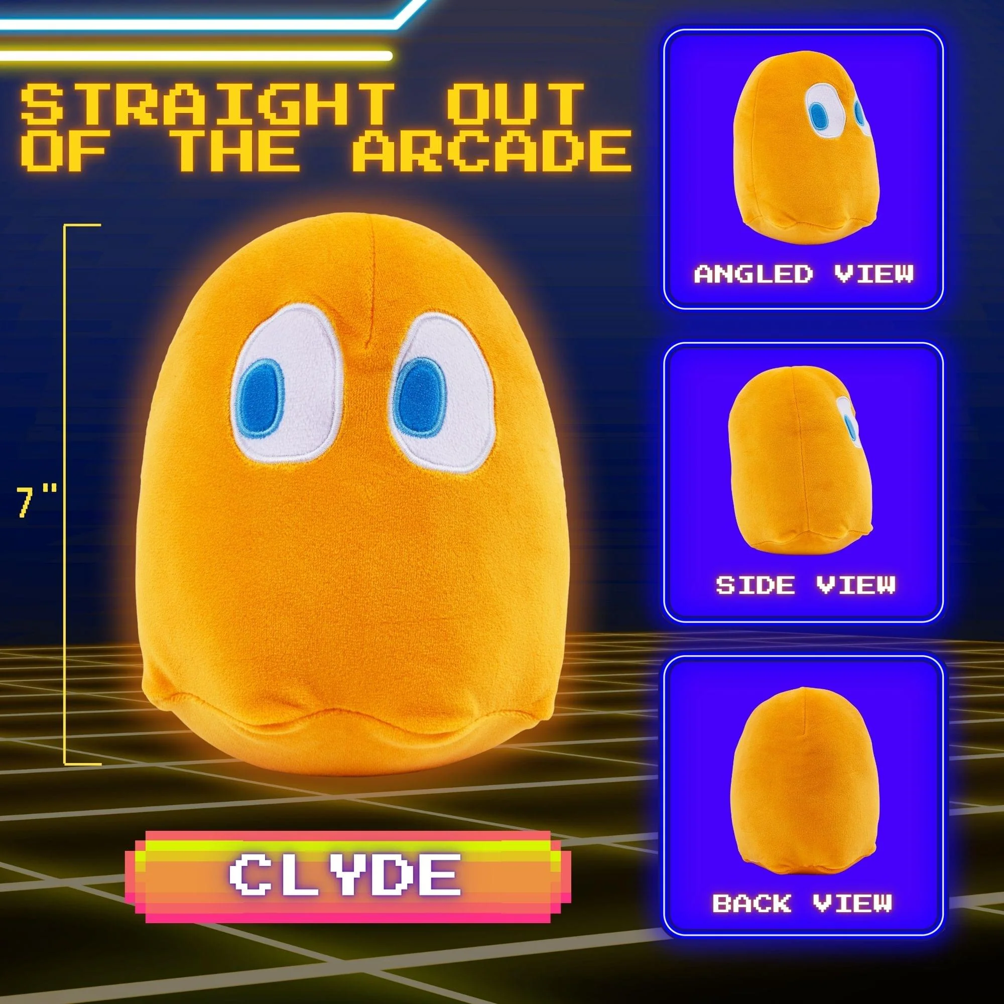 PAC-MAN Ghost CLYDE 7-Inch Plush - Image 3