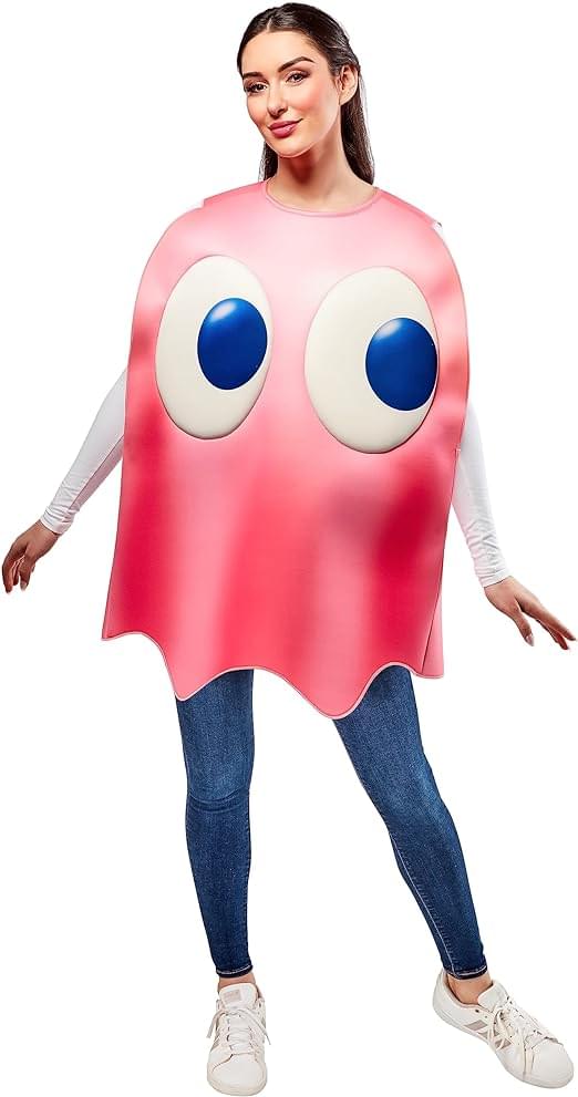 Pac-Man Pinky Ghost Adult Costume | One Size - Image 2