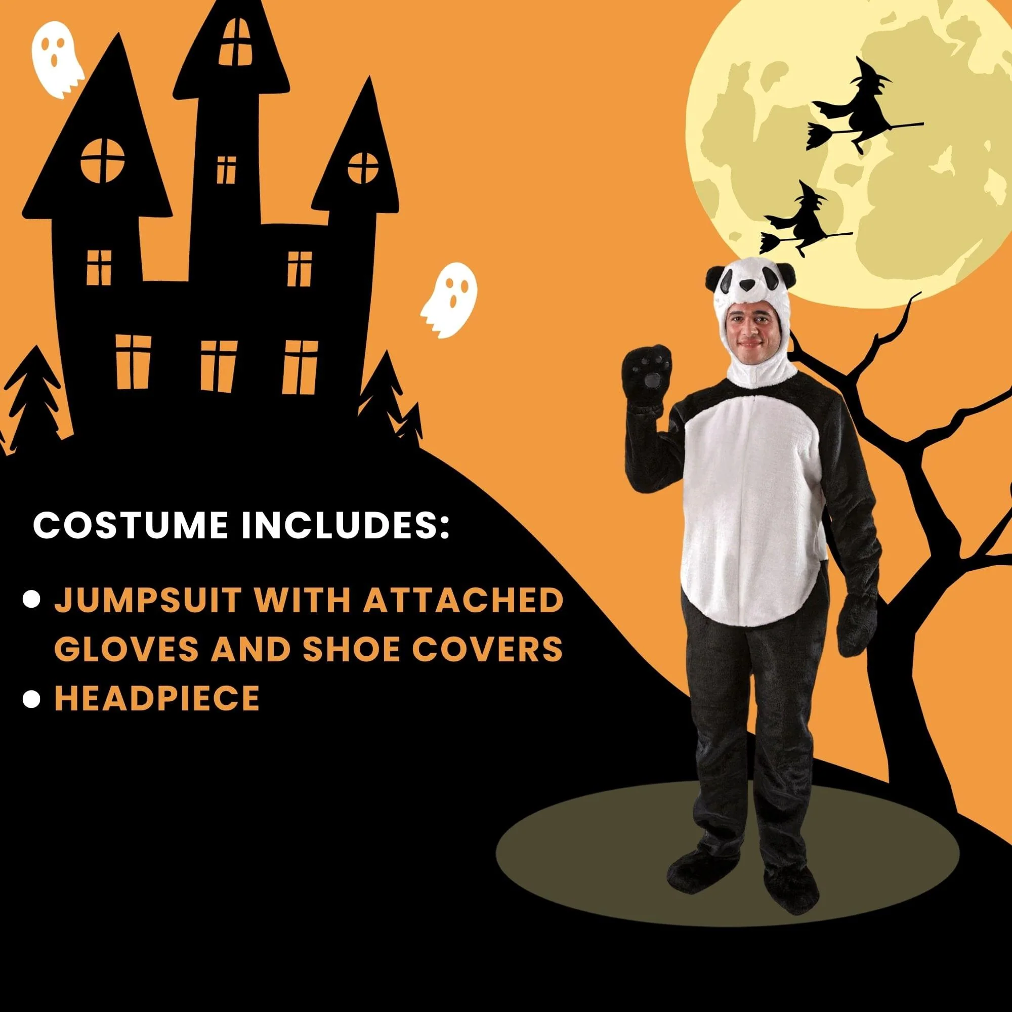Panda Standard Adult Costume - Image 6