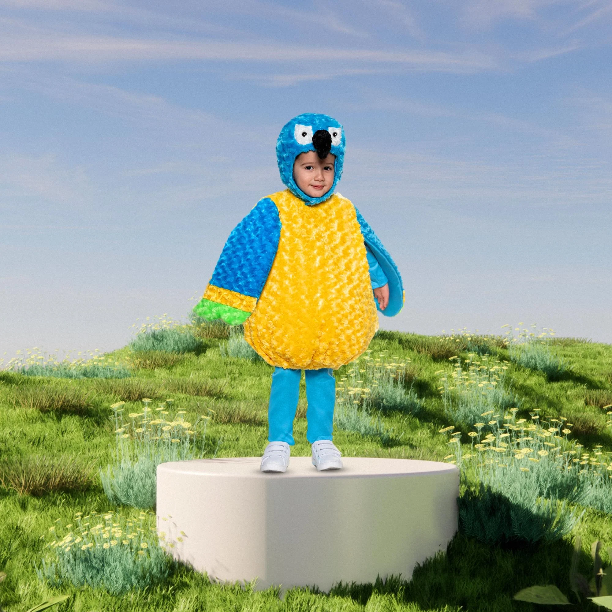 Parrot Plush Swirl Fur Toddler Costume - Image 14