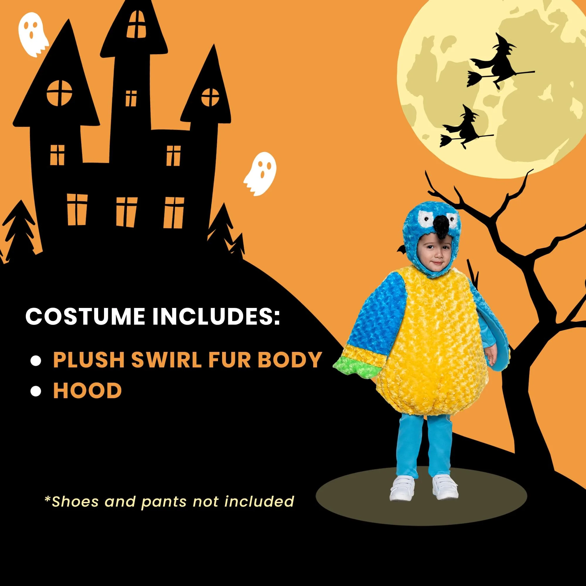 Parrot Plush Swirl Fur Toddler Costume - Image 15