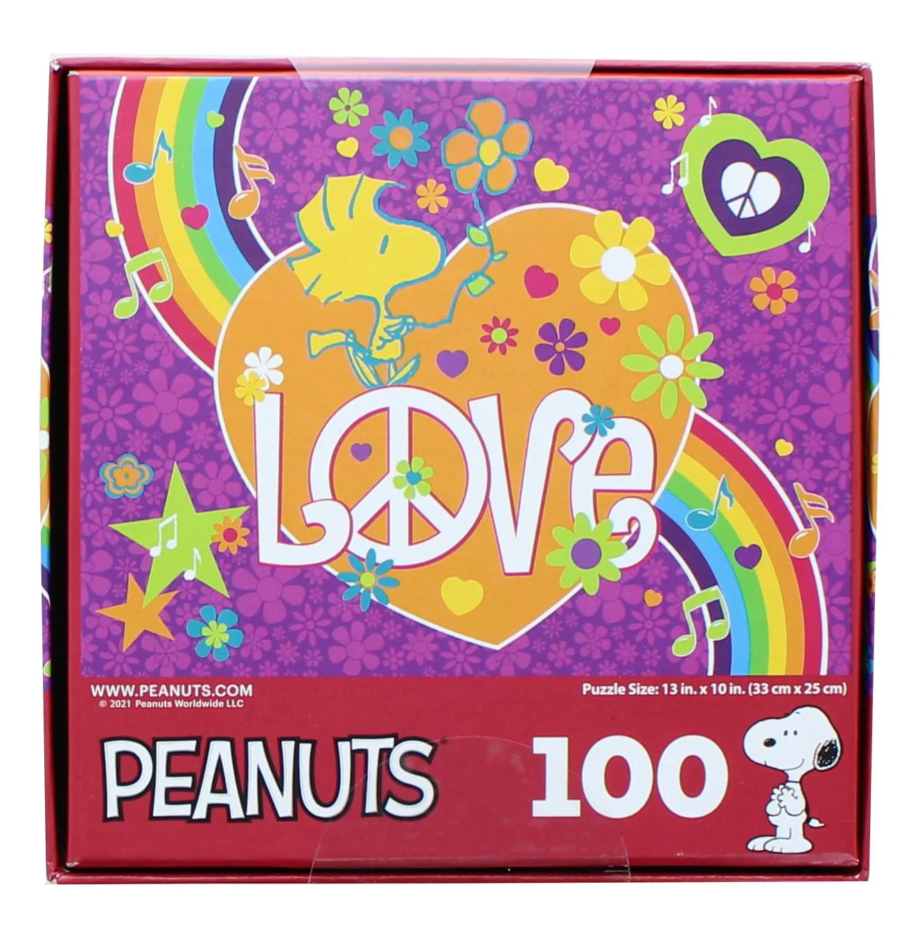 Peanuts 100 Piece Kids Jigsaw Puzzle | Woodstock Love - Image 2