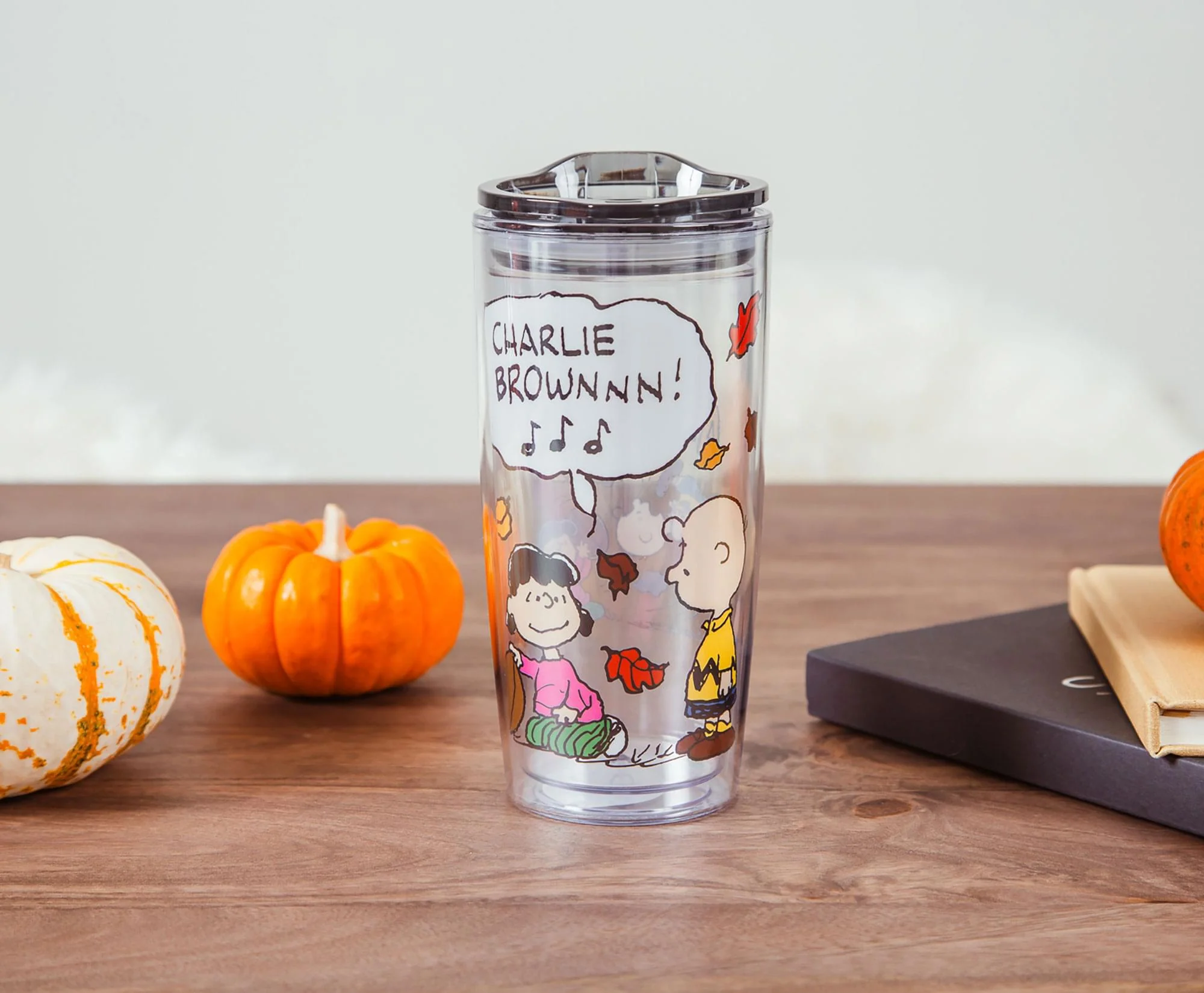 Peanuts Charlie Brown Travel Tumbler with Slide Close Lid | Holds 20 Ounces - Image 3