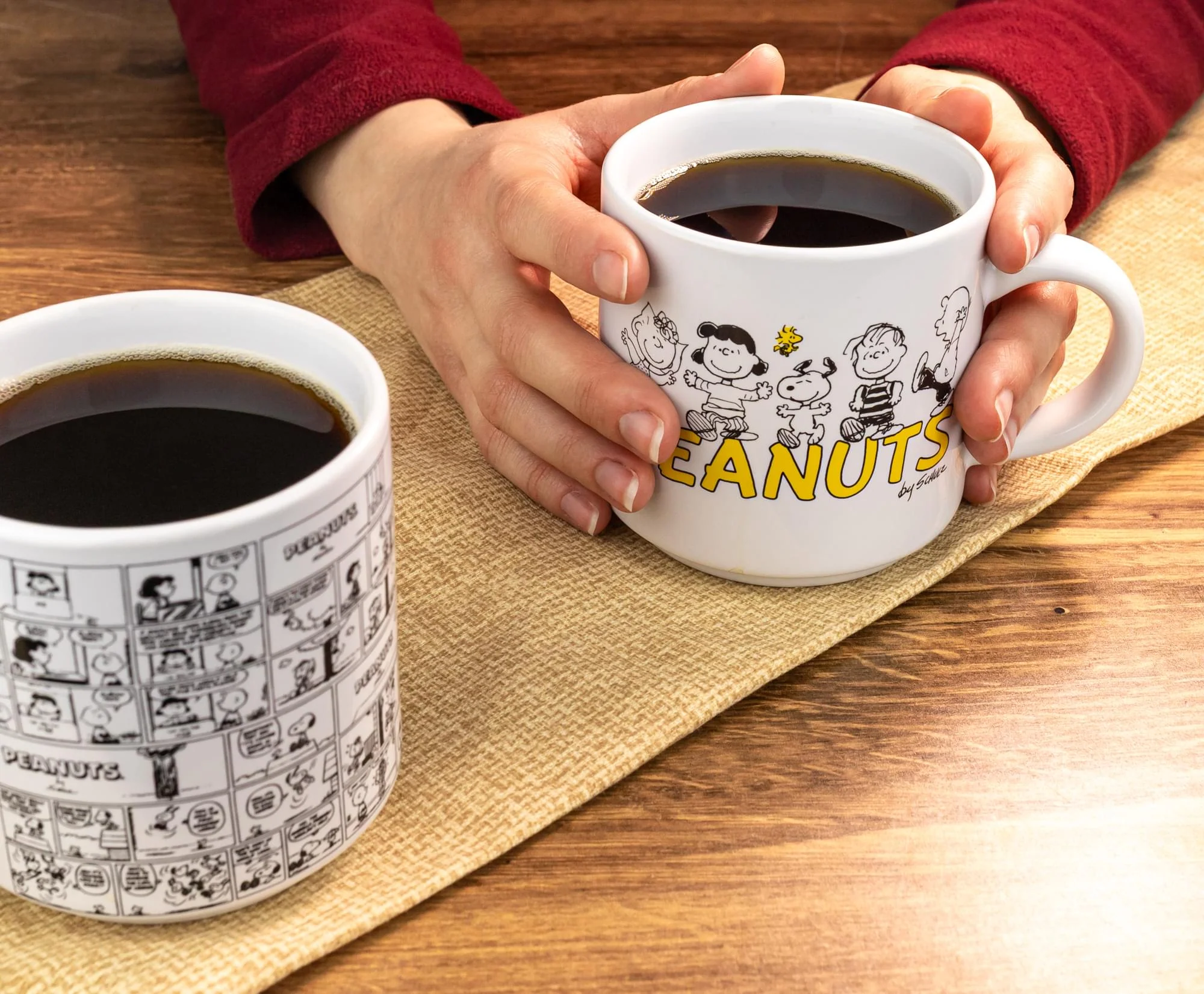 Peanuts Comic Panels 2-Piece Ceramic Stackable Mug Set | Each Holds 13 Ounces - Image 10