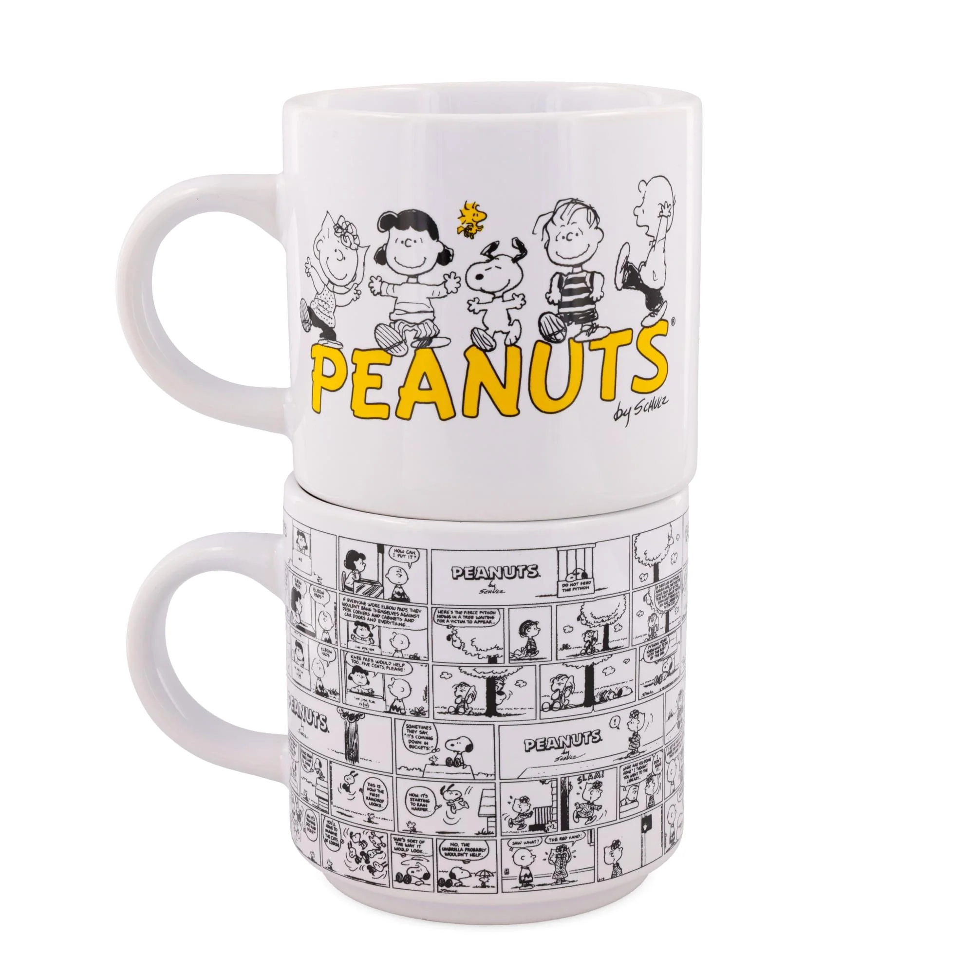 Peanuts Comic Panels 2-Piece Ceramic Stackable Mug Set | Each Holds 13 Ounces - Image 3