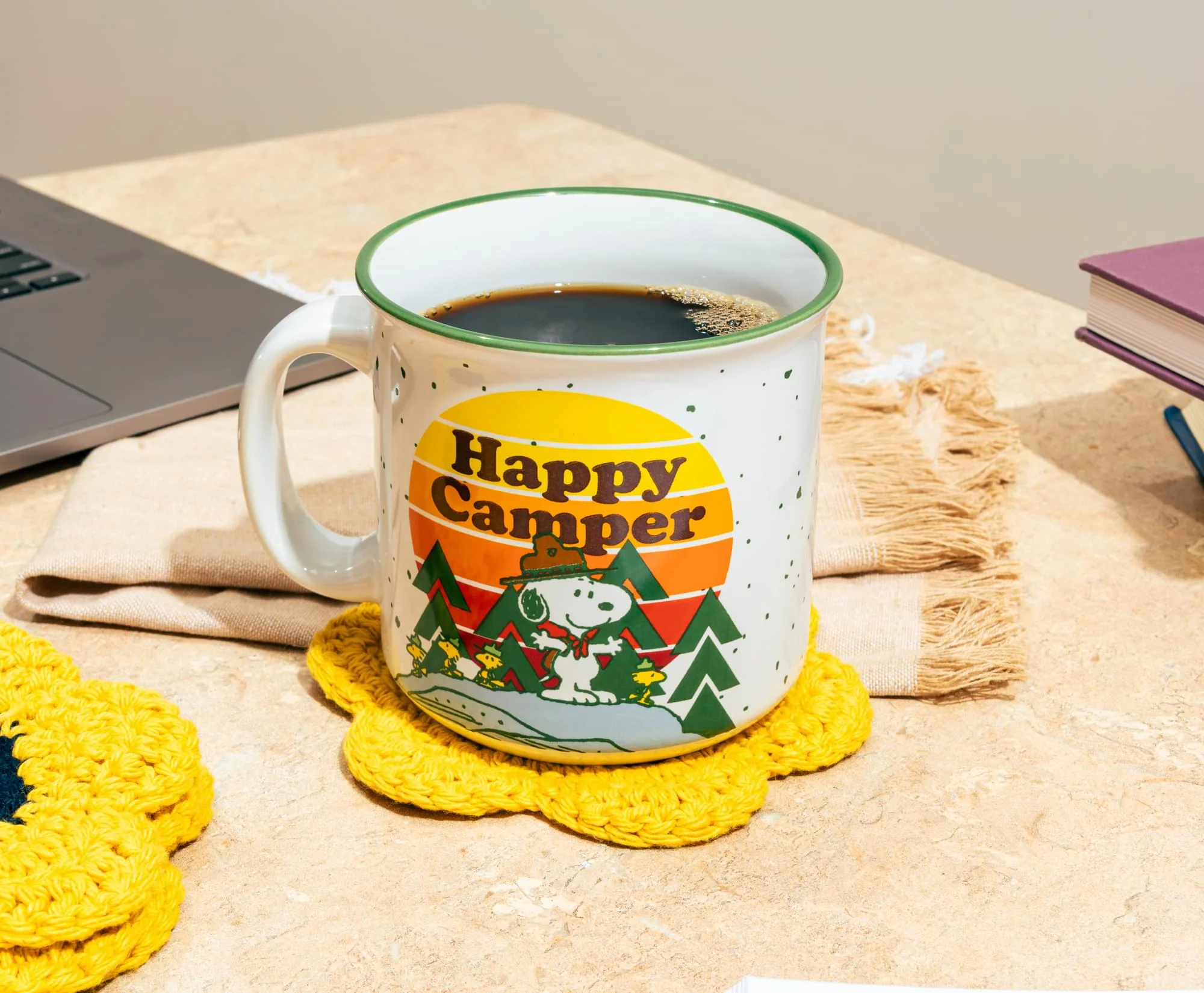 Peanuts "Happy Camper" Ceramic Camper Mug | Holds 20 Ounces - Image 8