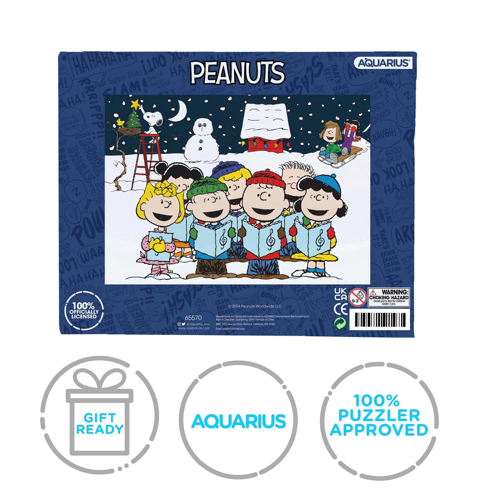 Peanuts Singing Hymns 1000 Piece Glitter Snow Jigsaw Puzzle - Image 6
