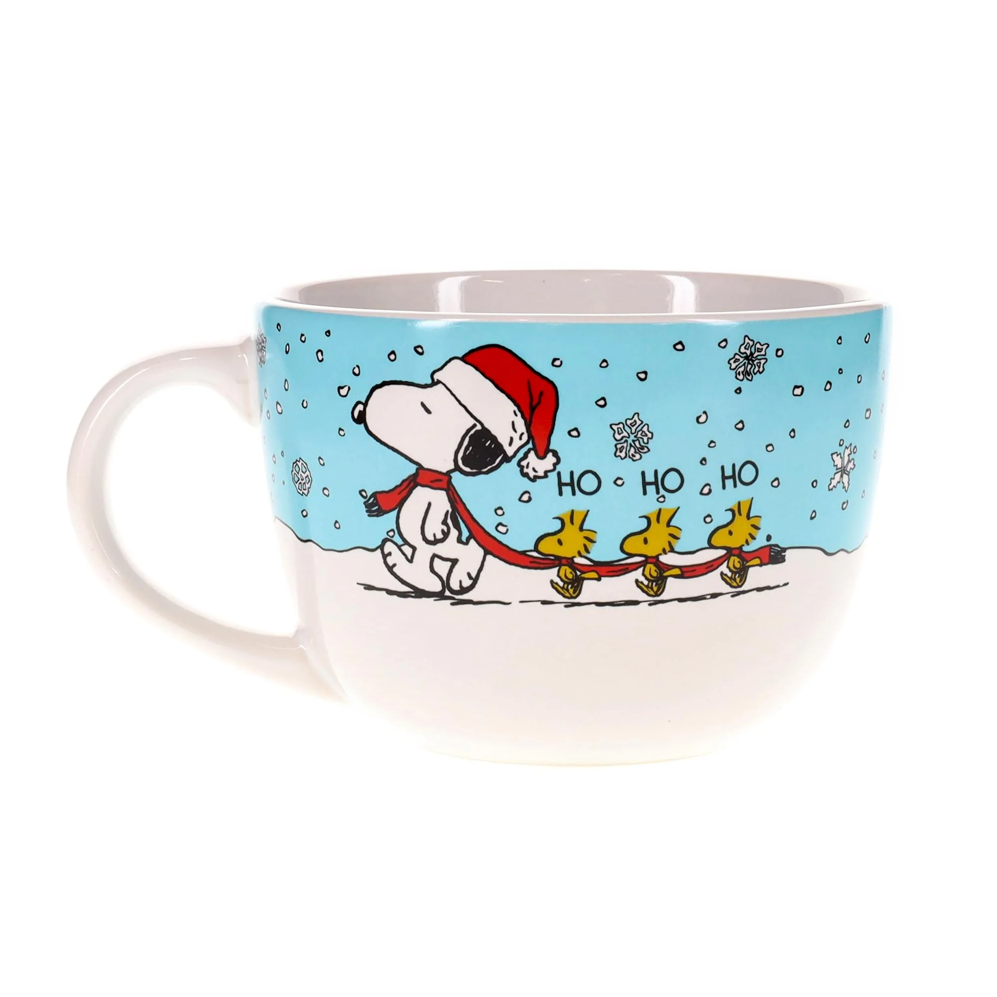 Peanuts Snoopy and Woodstock Holiday Ceramic Soup Mug | Holds 24 Ounces - Image 3