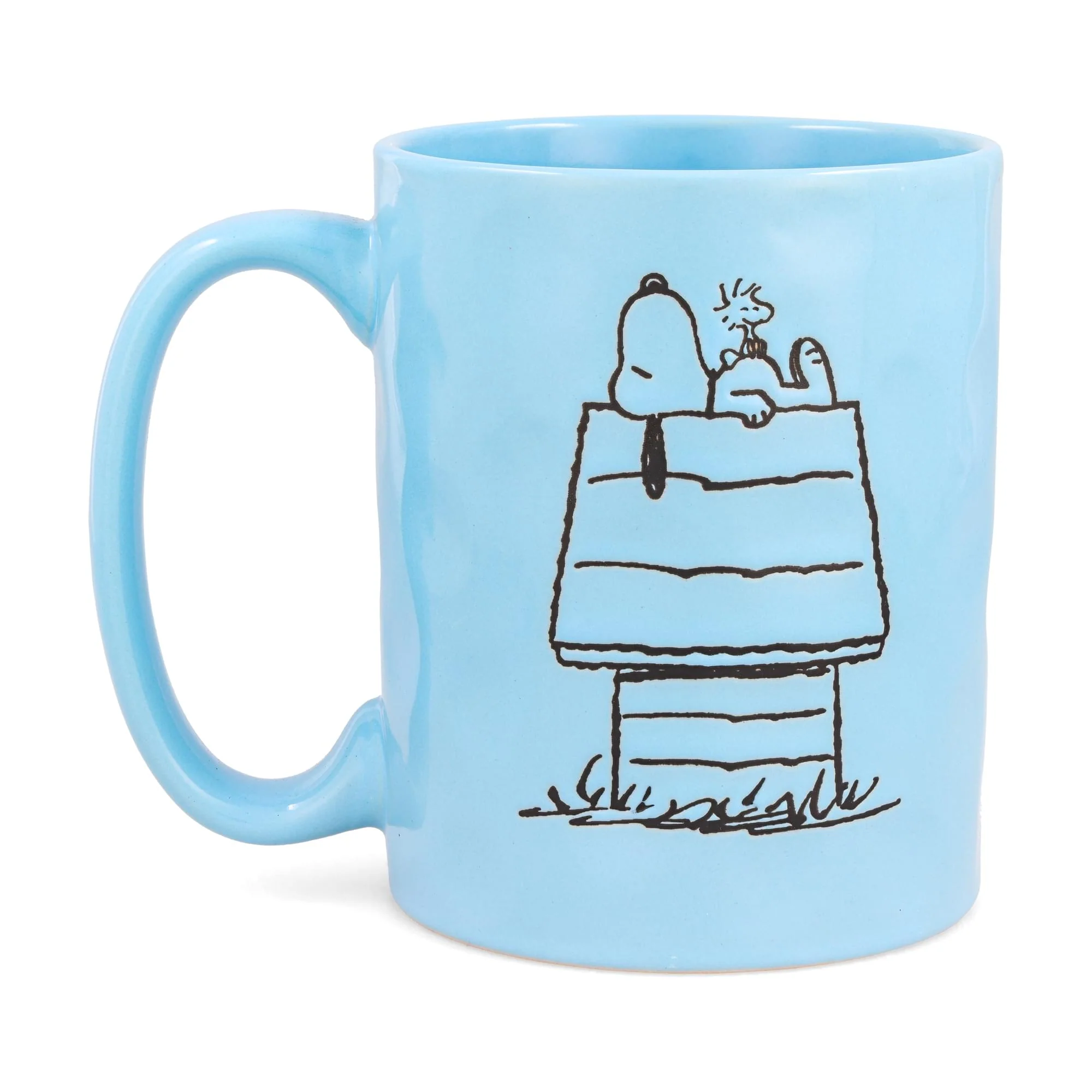 Peanuts Snoopy and Woodstock House Wax-Resist Pottery Mug | Holds 17 Ounces - Image 2