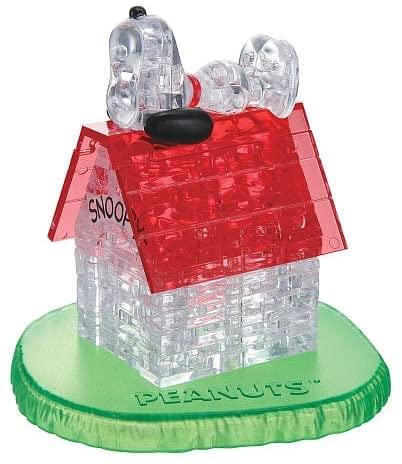 Peanuts Snoopy & Doghouse 50 Piece 3D Crystal Jigsaw Puzzle - Image 2