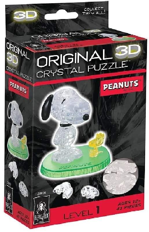 Peanuts Snoopy & Woodstock 42 Piece 3D Crystal Jigsaw Puzzle - Image 2