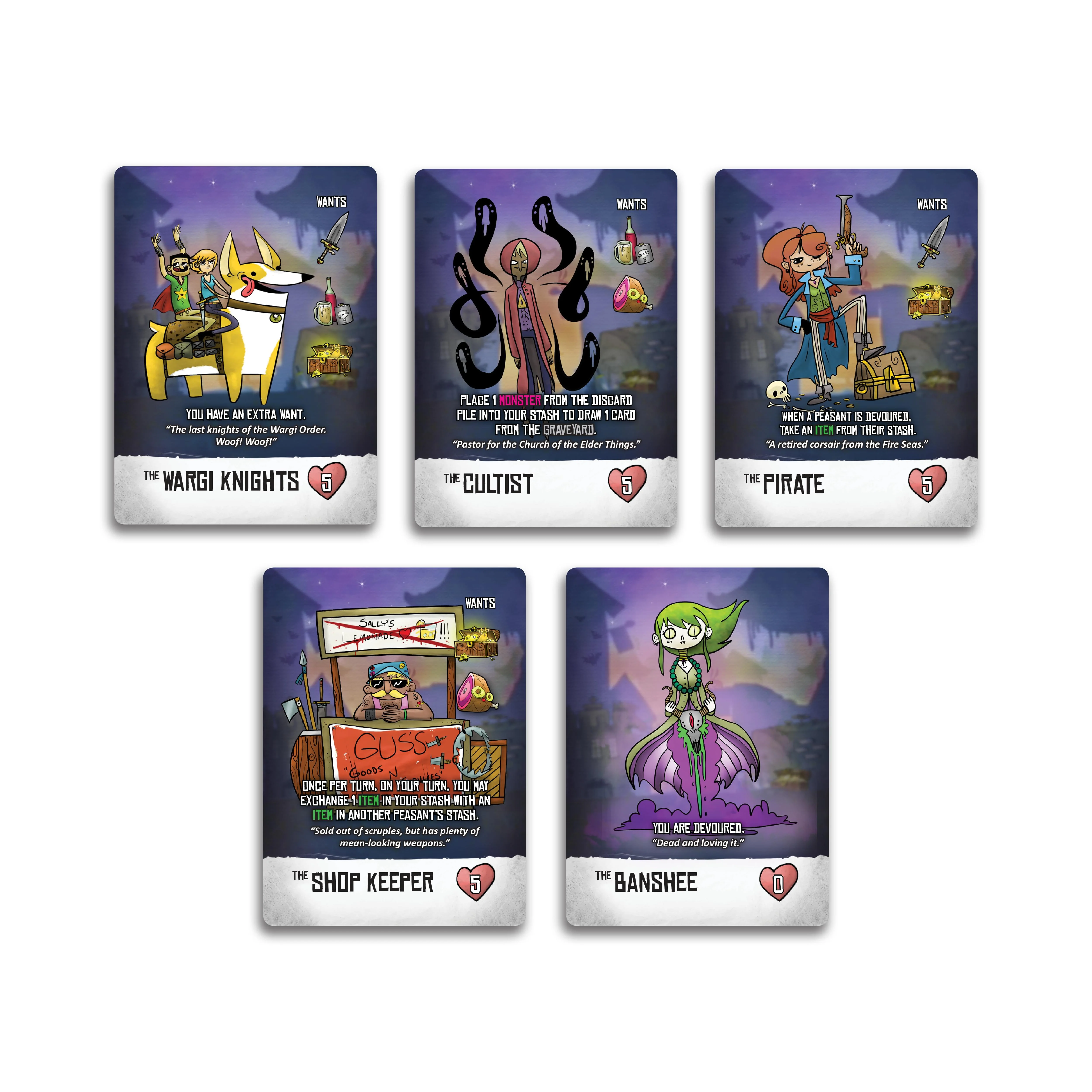 Peasant Buffet Bad Moon Rising Card Game - Image 2
