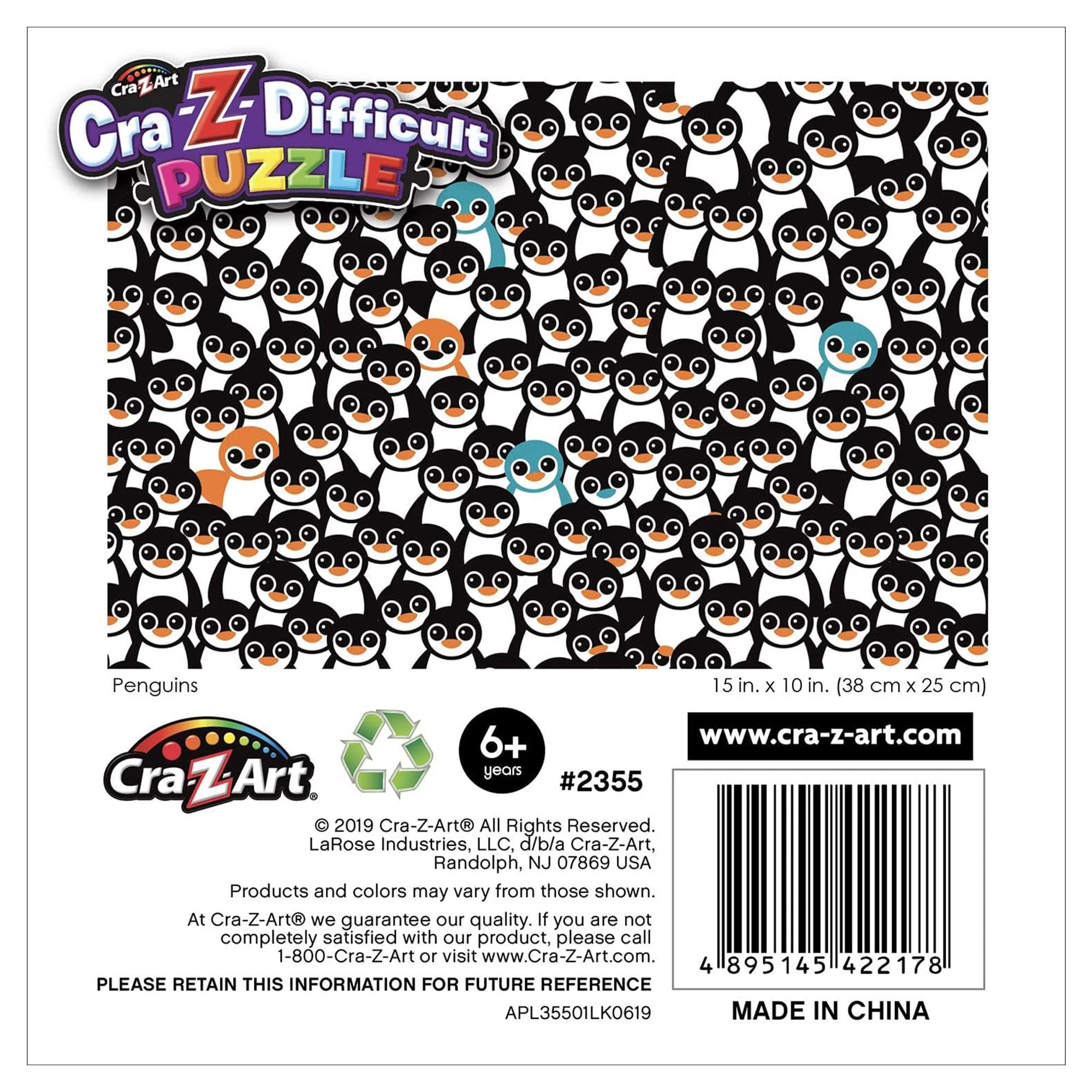 Penguins 100 Piece Cra-Z Difficult Jigsaw Puzzle - Image 6